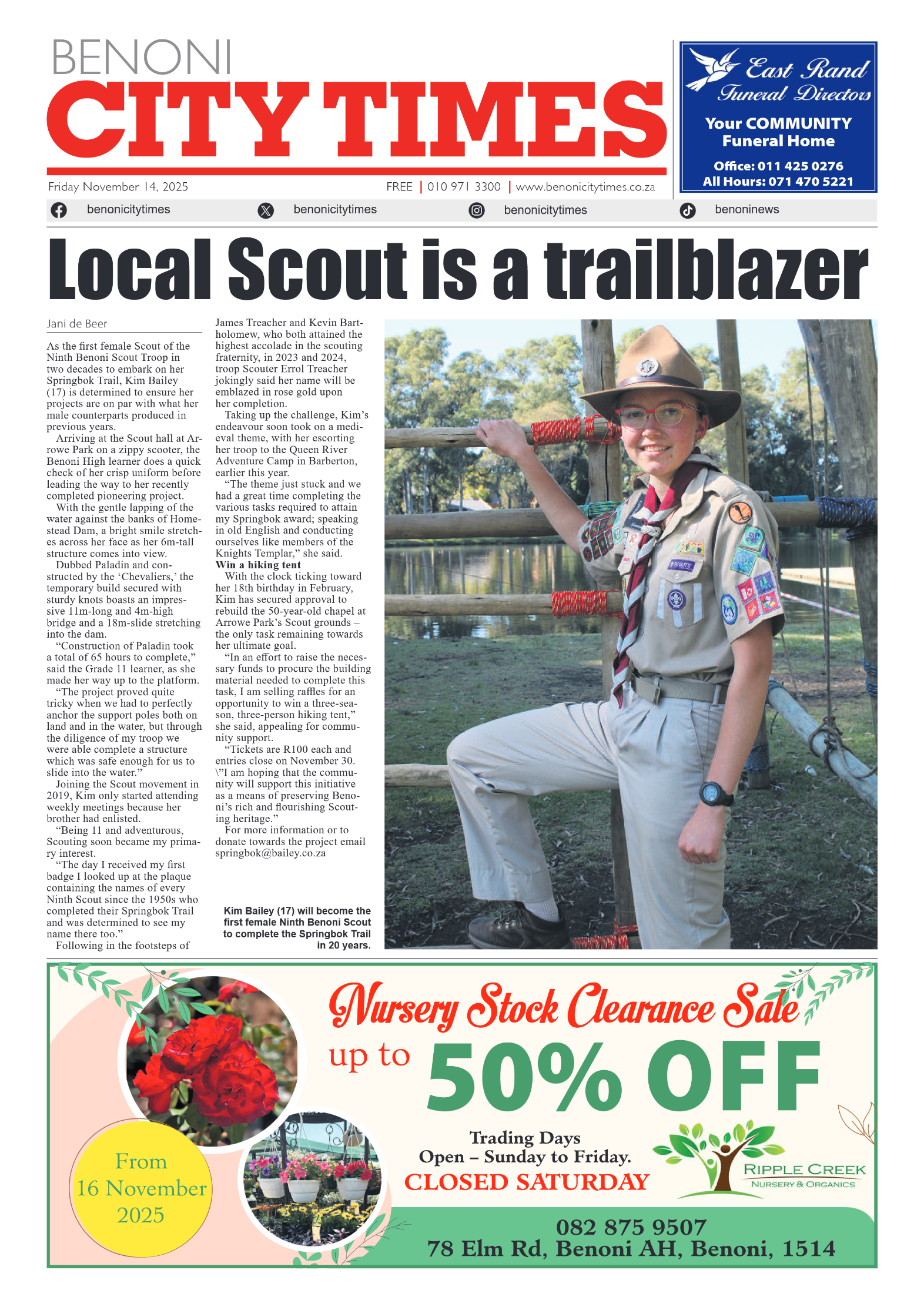 Benoni City Times 14 November 2025 page 3