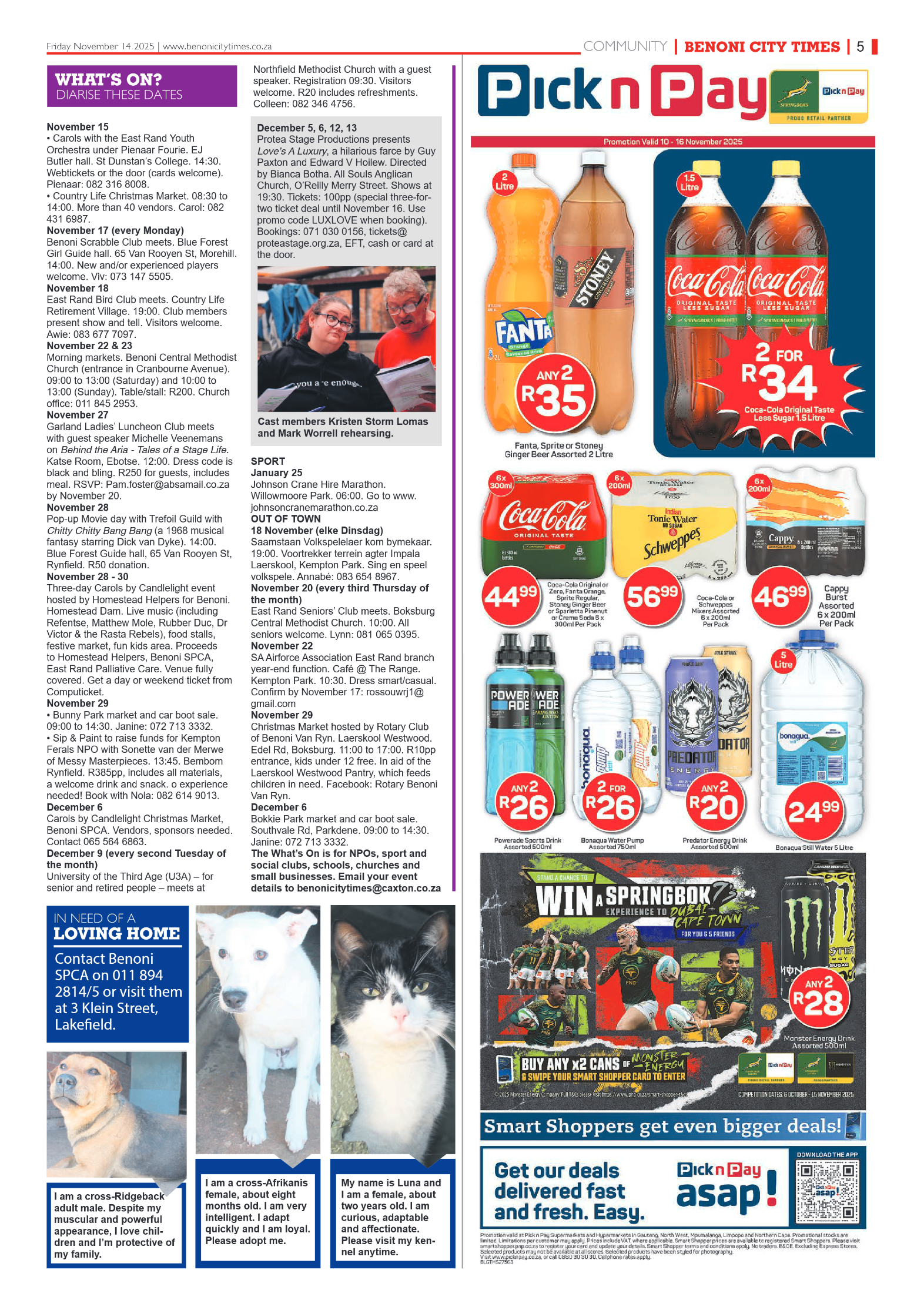 Benoni City Times 14 November 2025 page 7