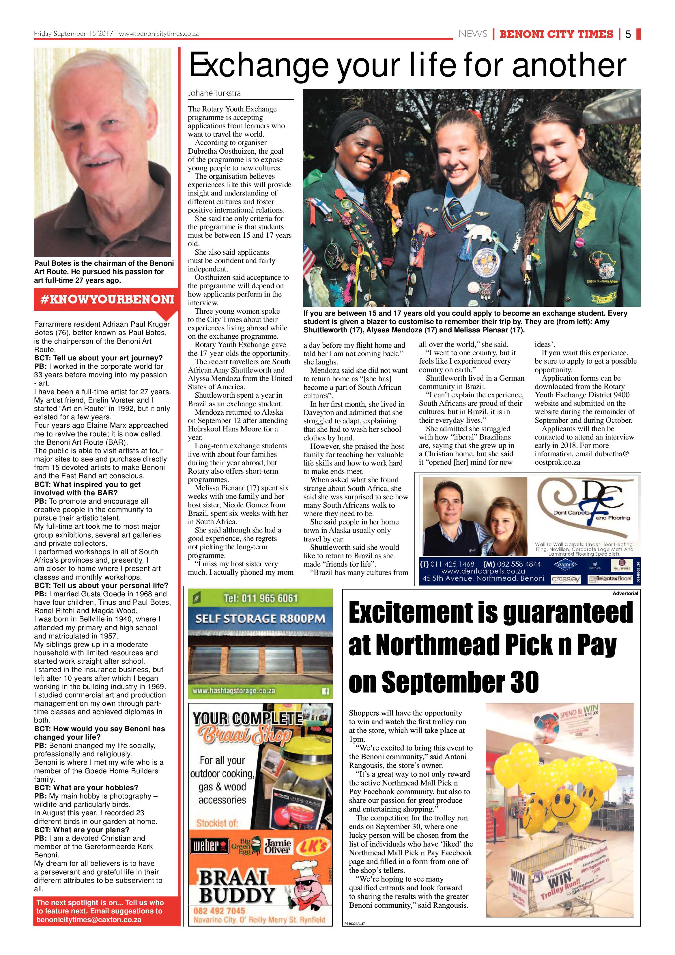 Benoni City Times 14 September 2017 page 5