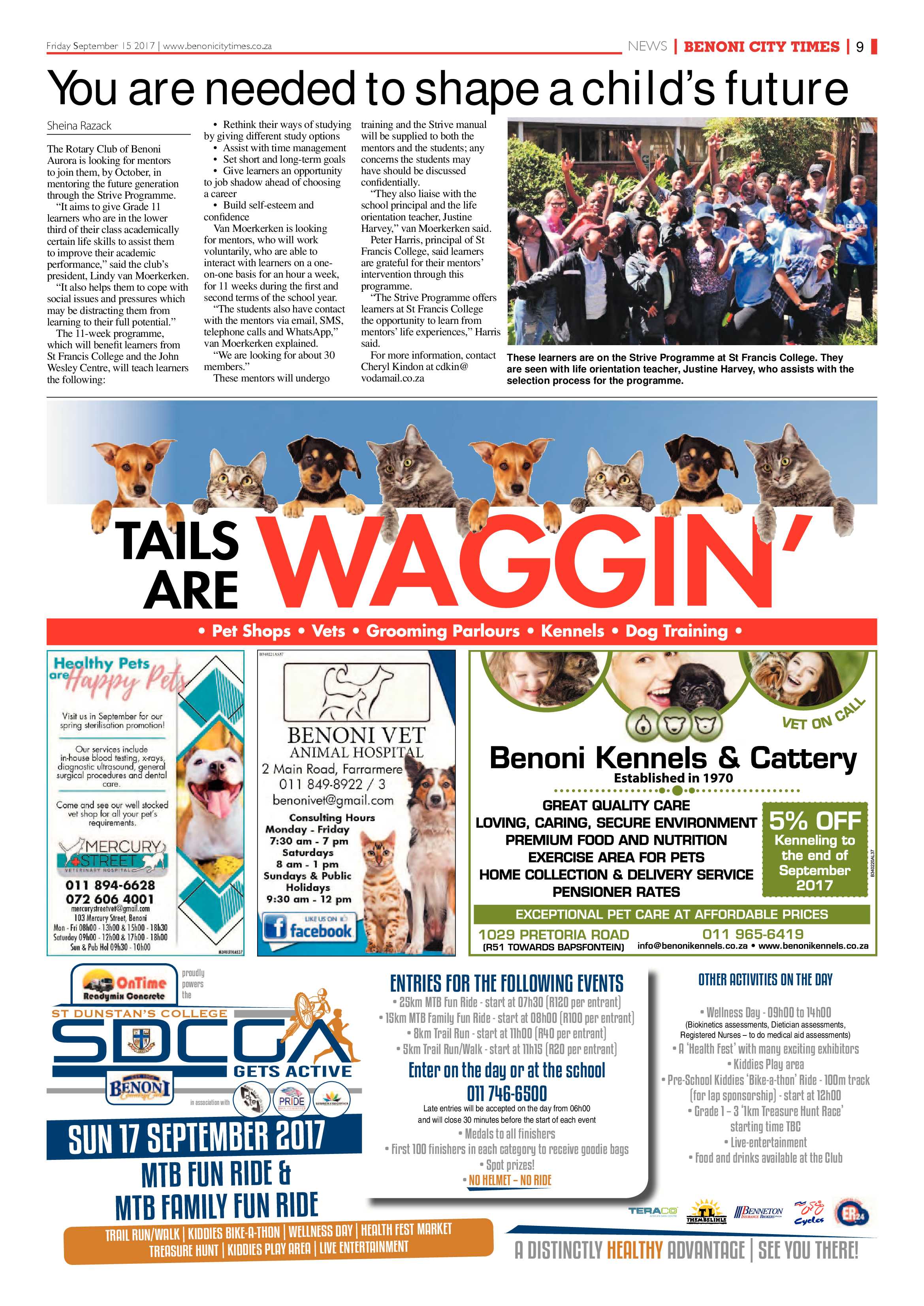 Benoni City Times 14 September 2017 page 9