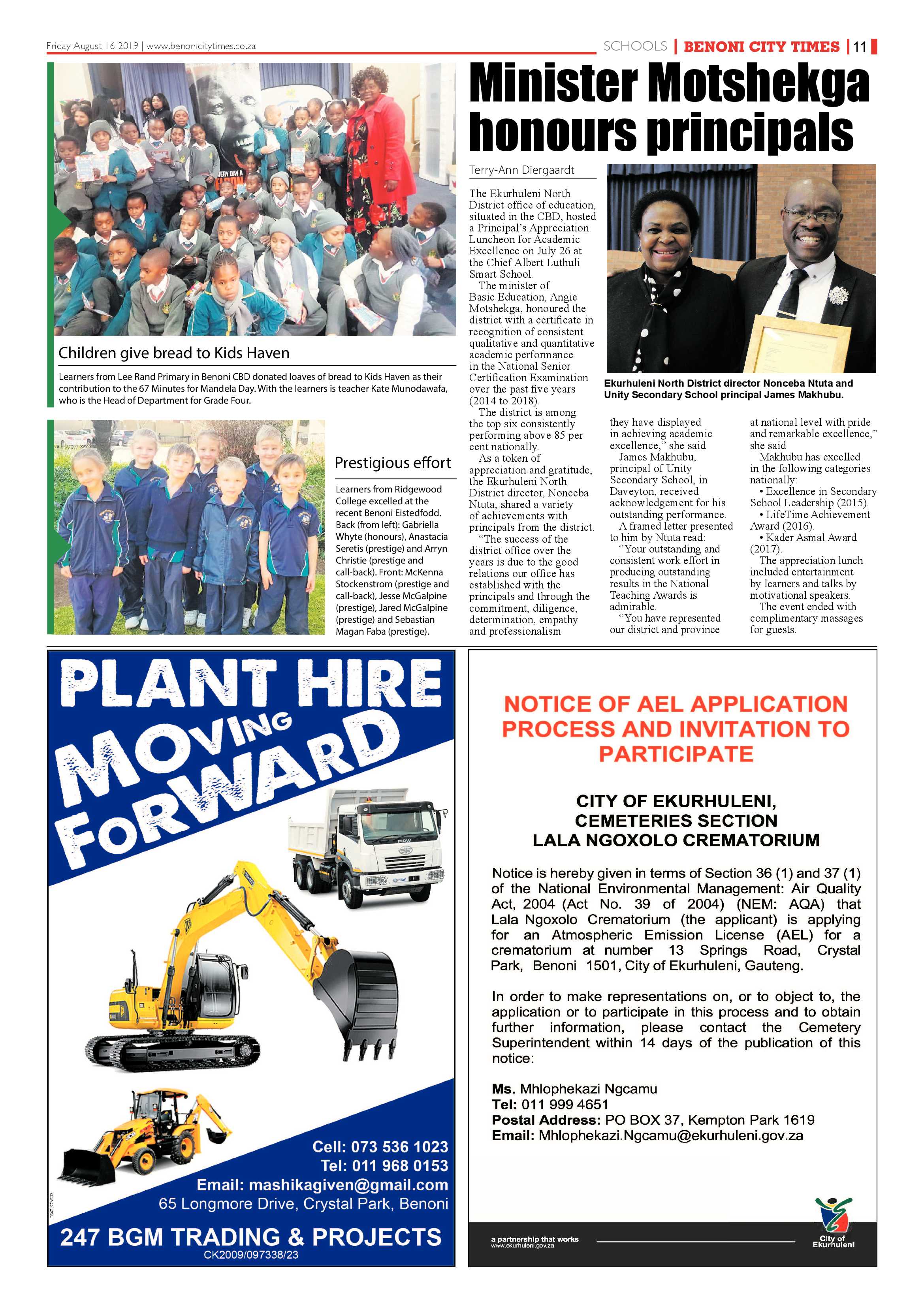 Benoni City Times 15 August 2019 page 11