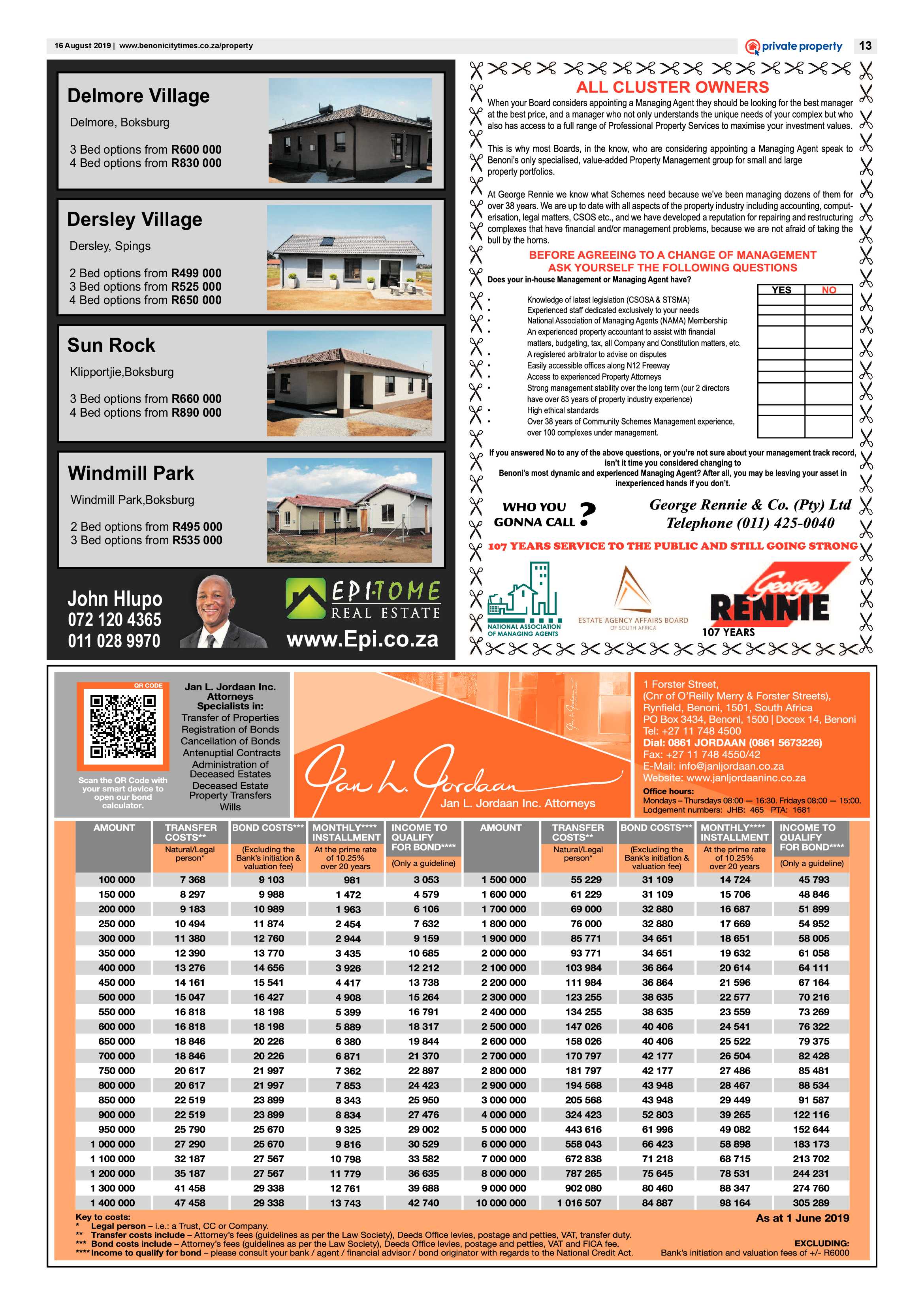 Benoni City Times 15 August 2019 page 13