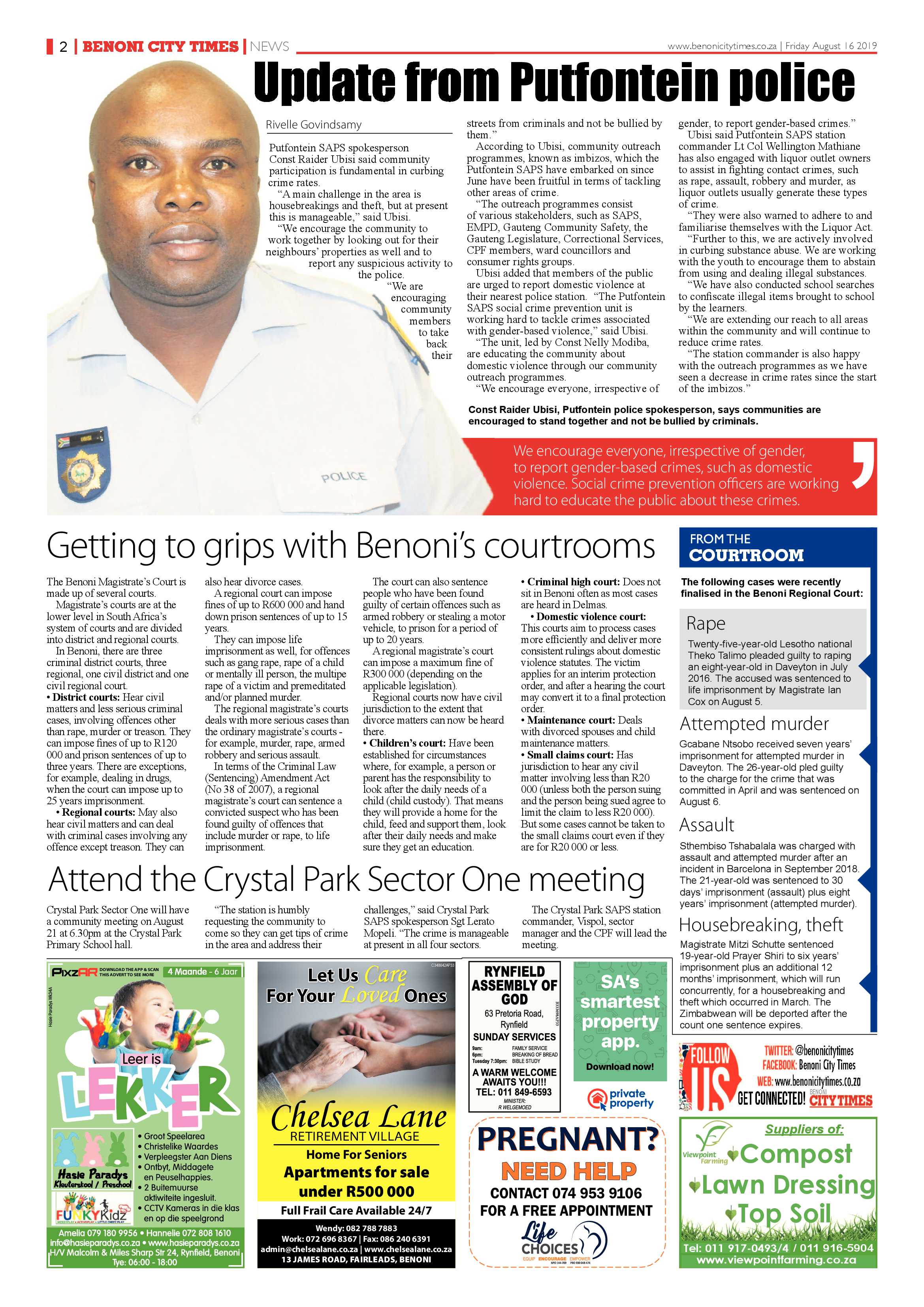 Benoni City Times 15 August 2019 page 2