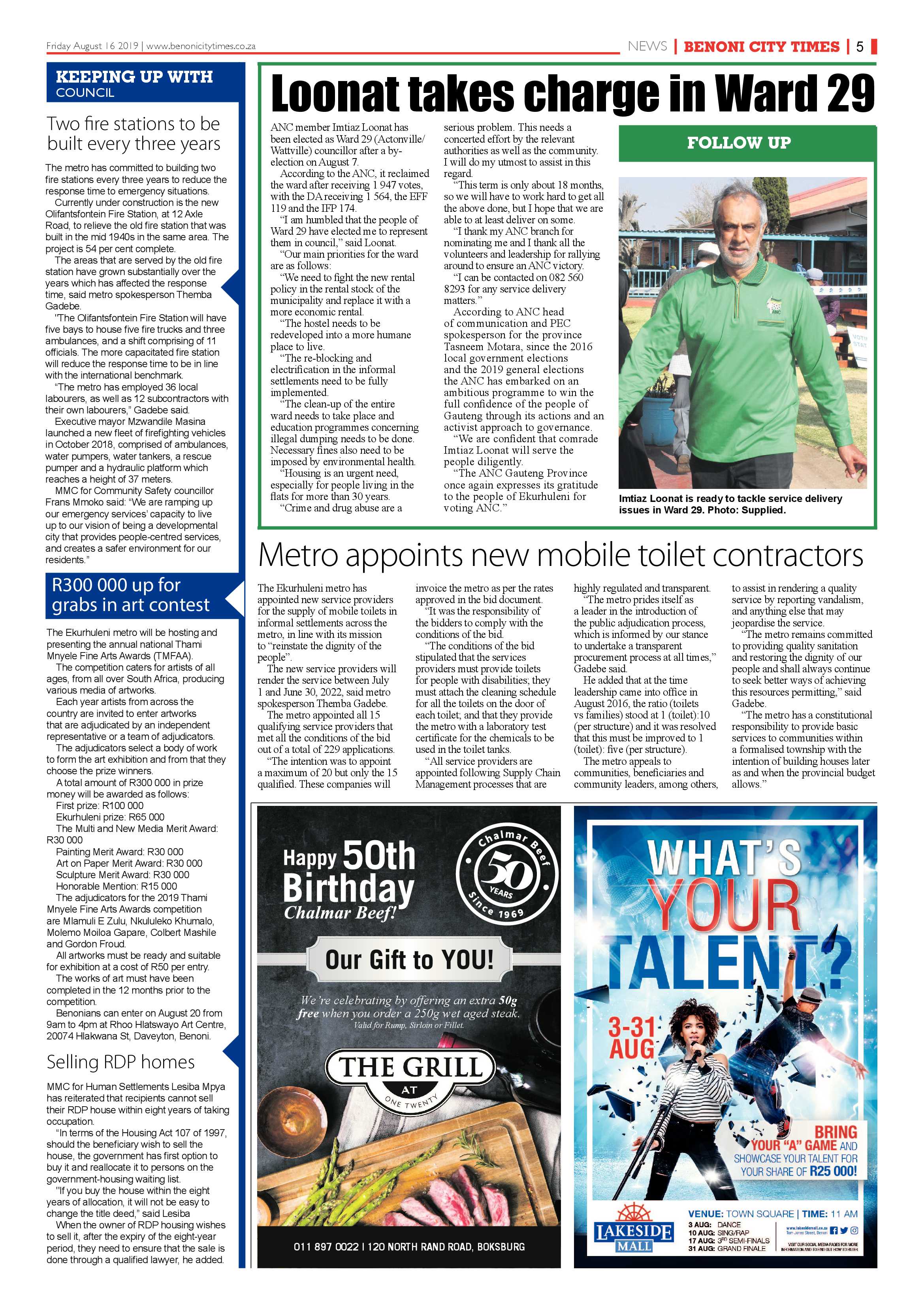 Benoni City Times 15 August 2019 page 5