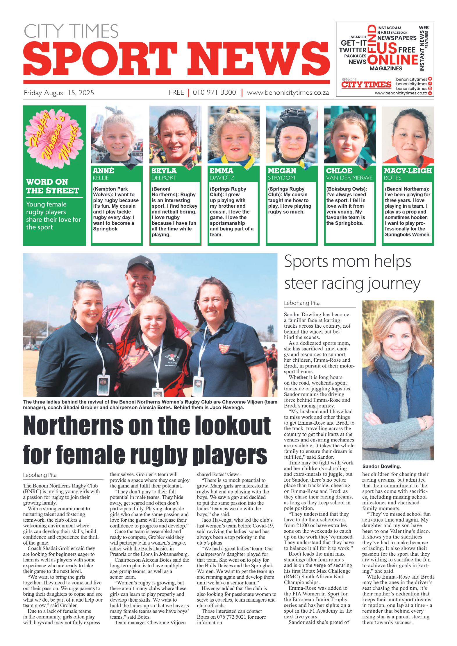 Benoni City Times 15 August 2025 page 10