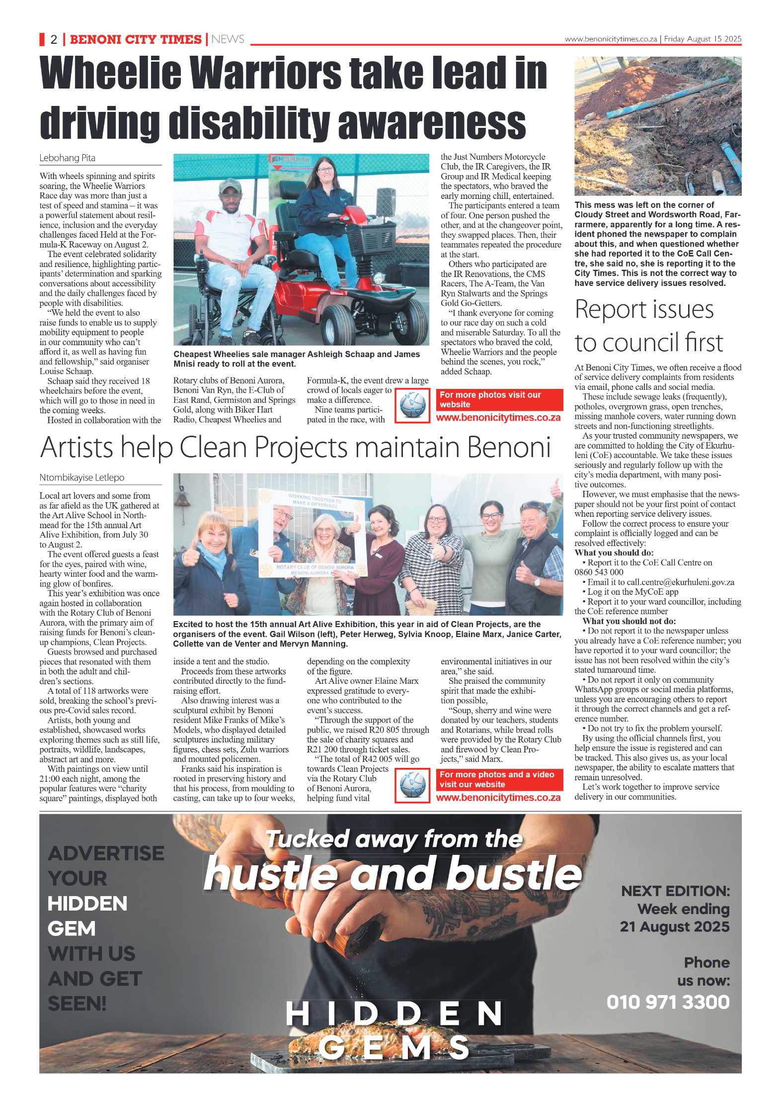 Benoni City Times 15 August 2025 page 4