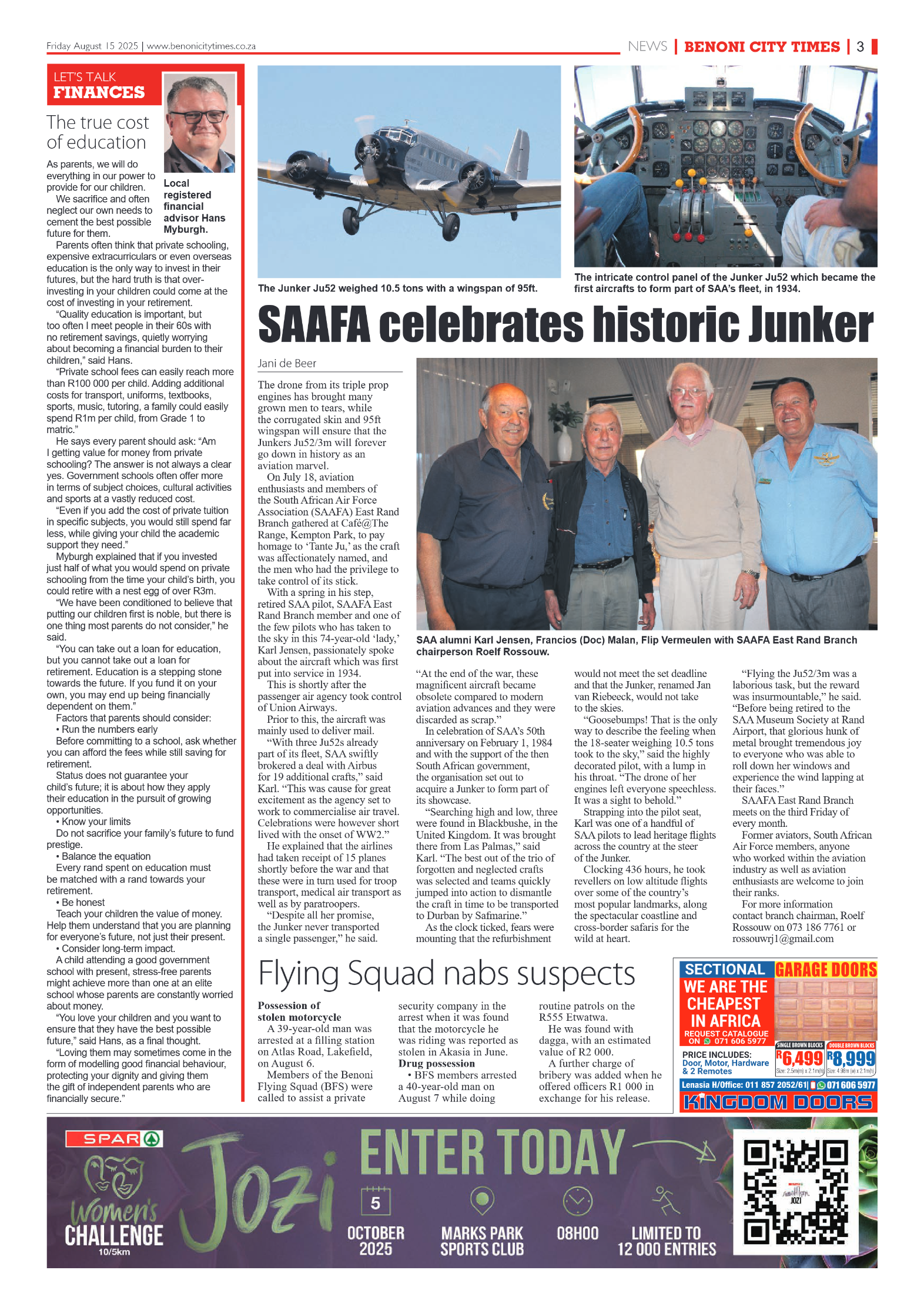 Benoni City Times 15 August 2025 page 5