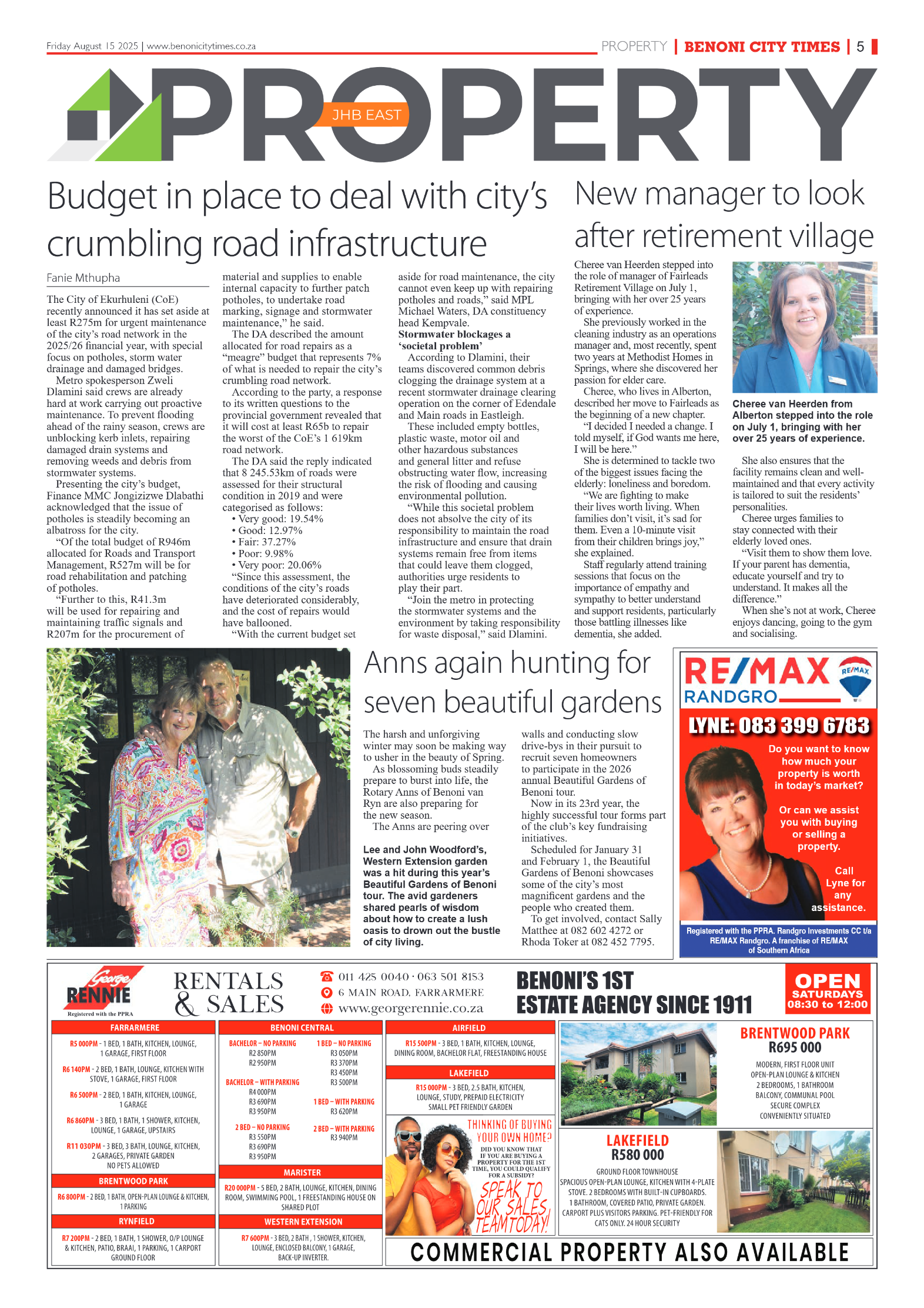 Benoni City Times 15 August 2025 page 7