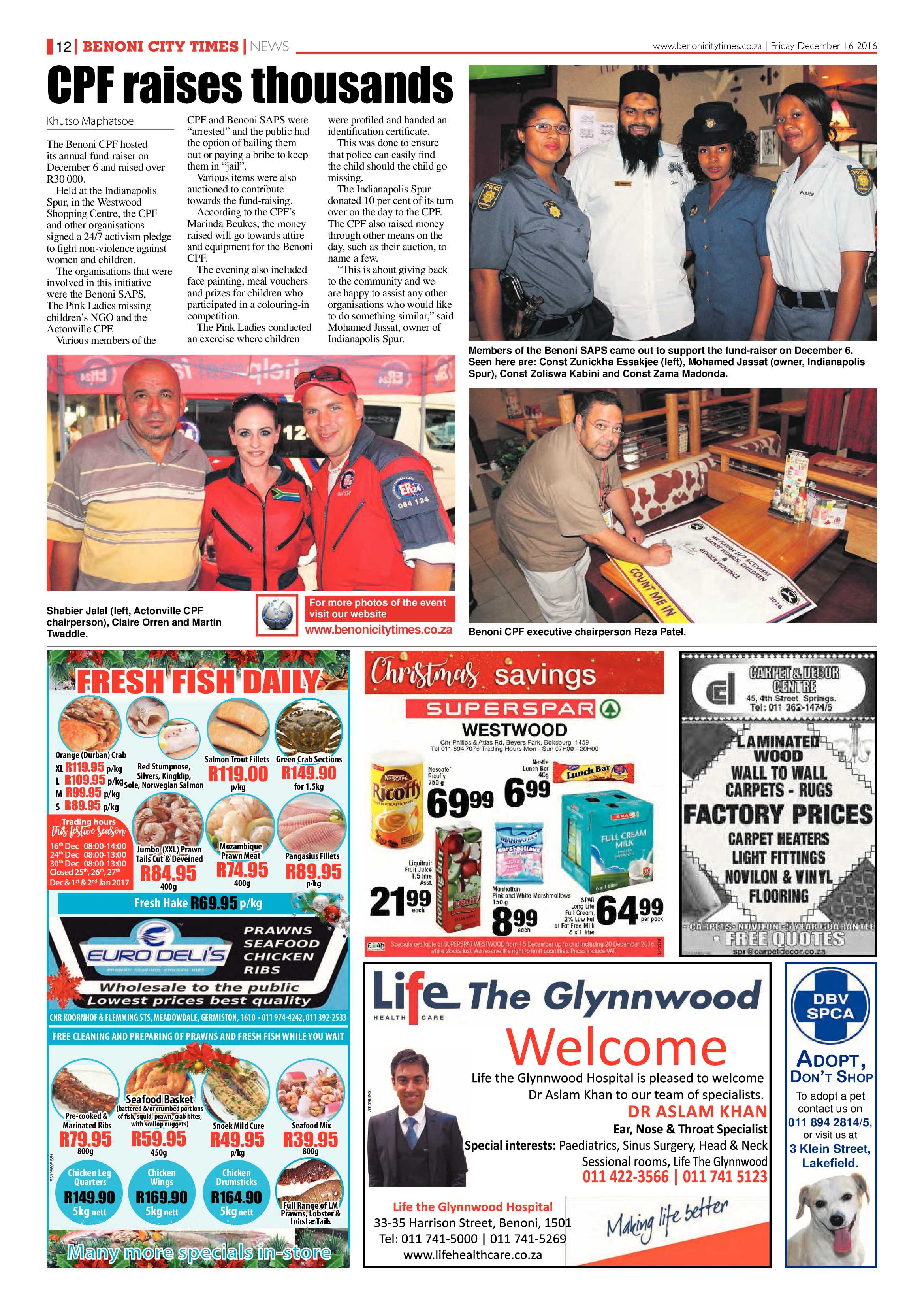 Benoni City Times 15 December page 12