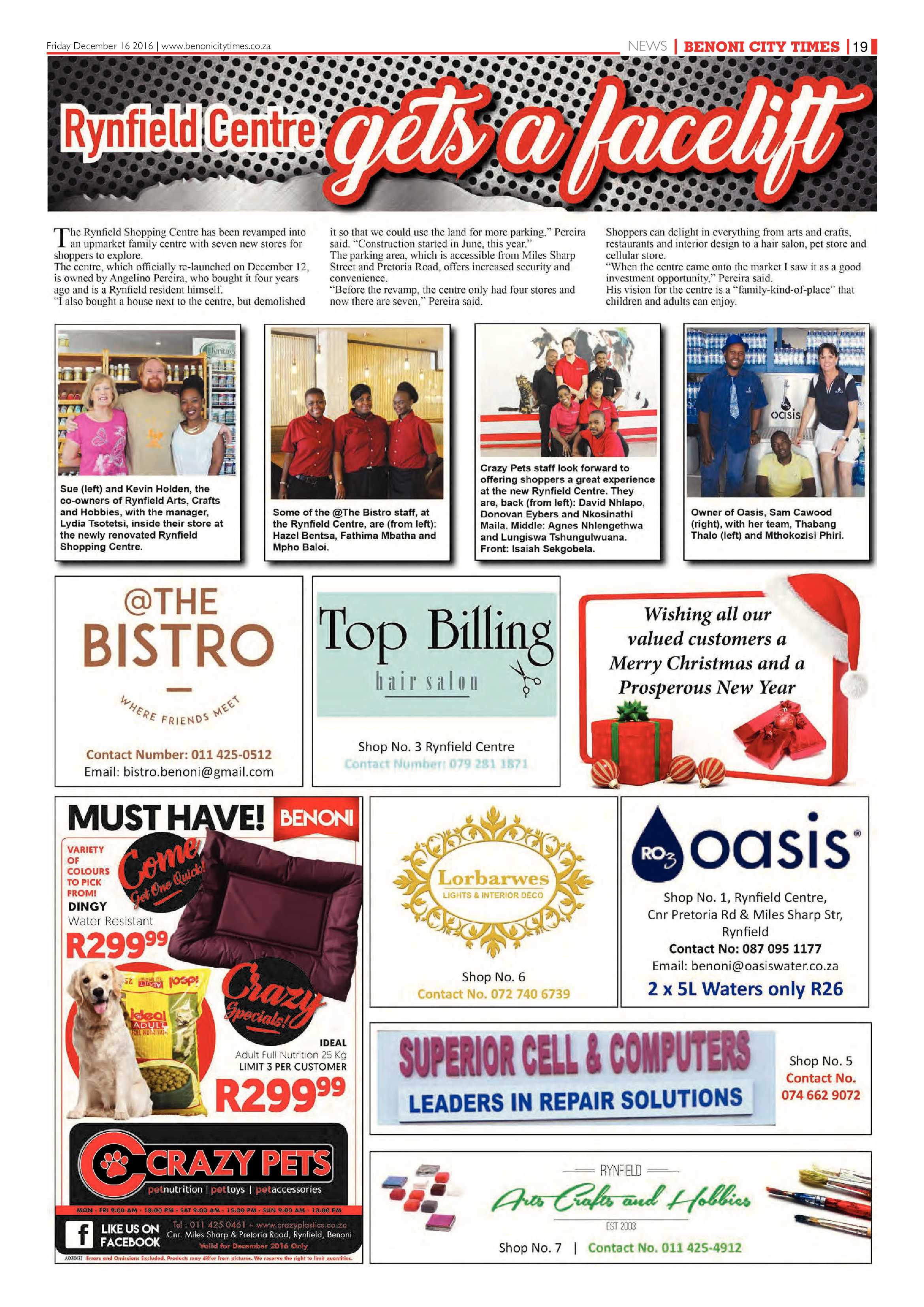Benoni City Times 15 December page 19