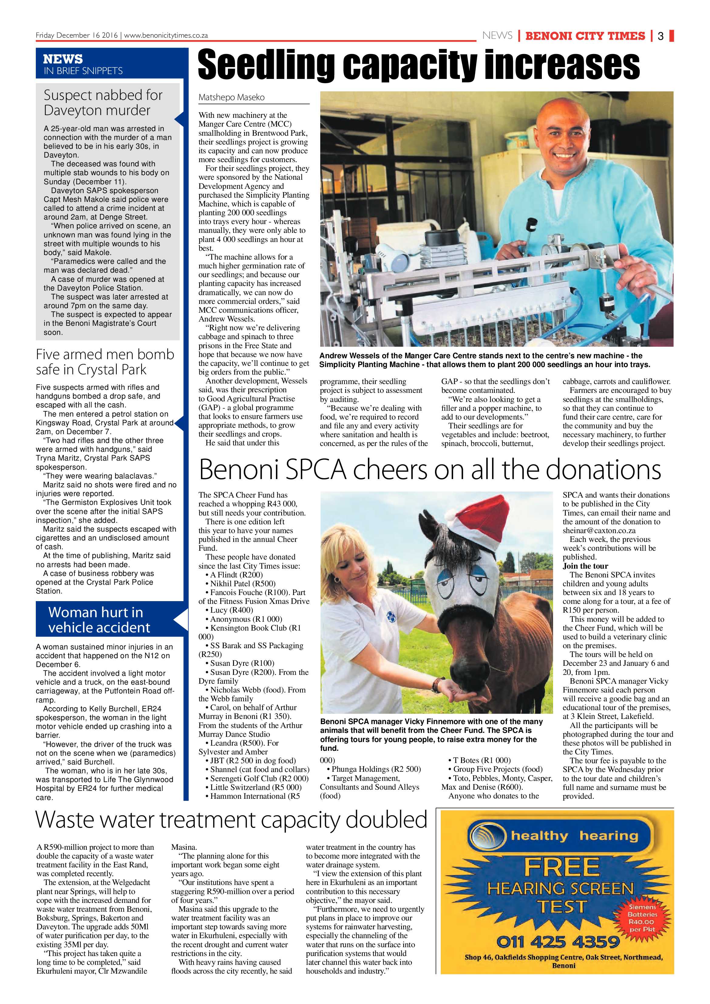 Benoni City Times 15 December page 3