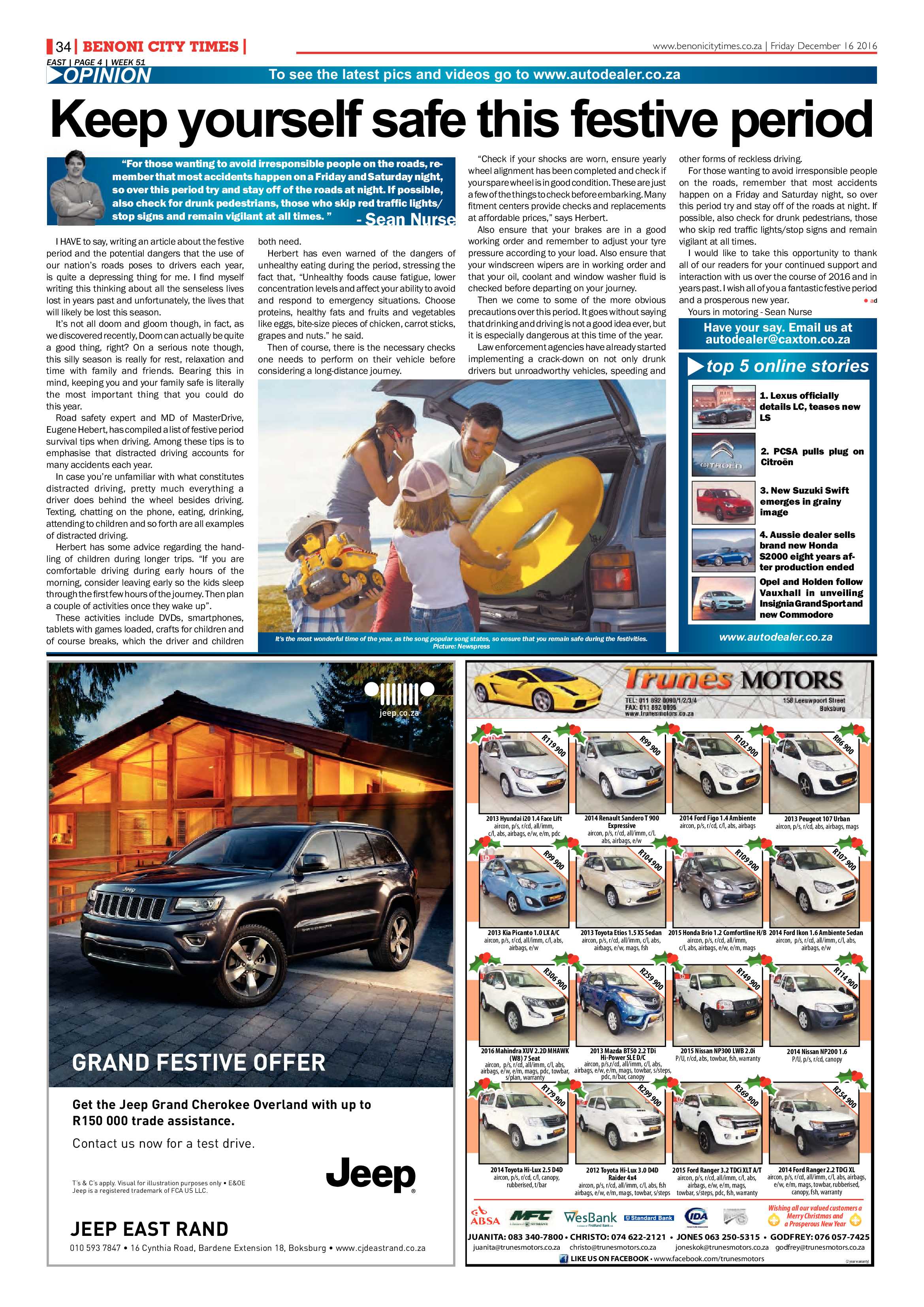 Benoni City Times 15 December page 34