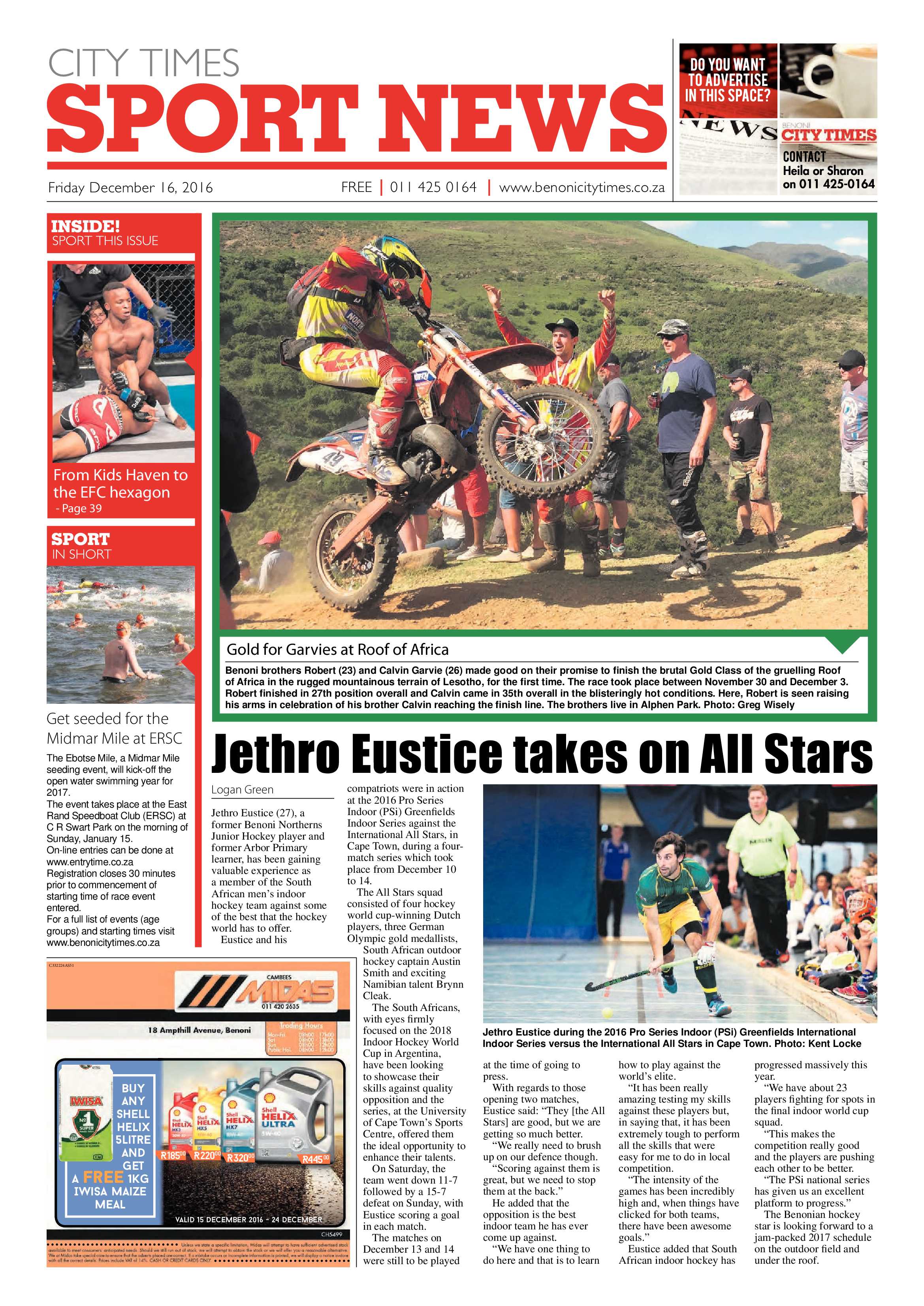 Benoni City Times 15 December page 40