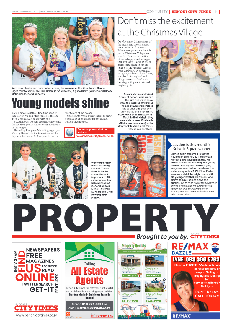 Benoni City Times 15 December 2023 page 11