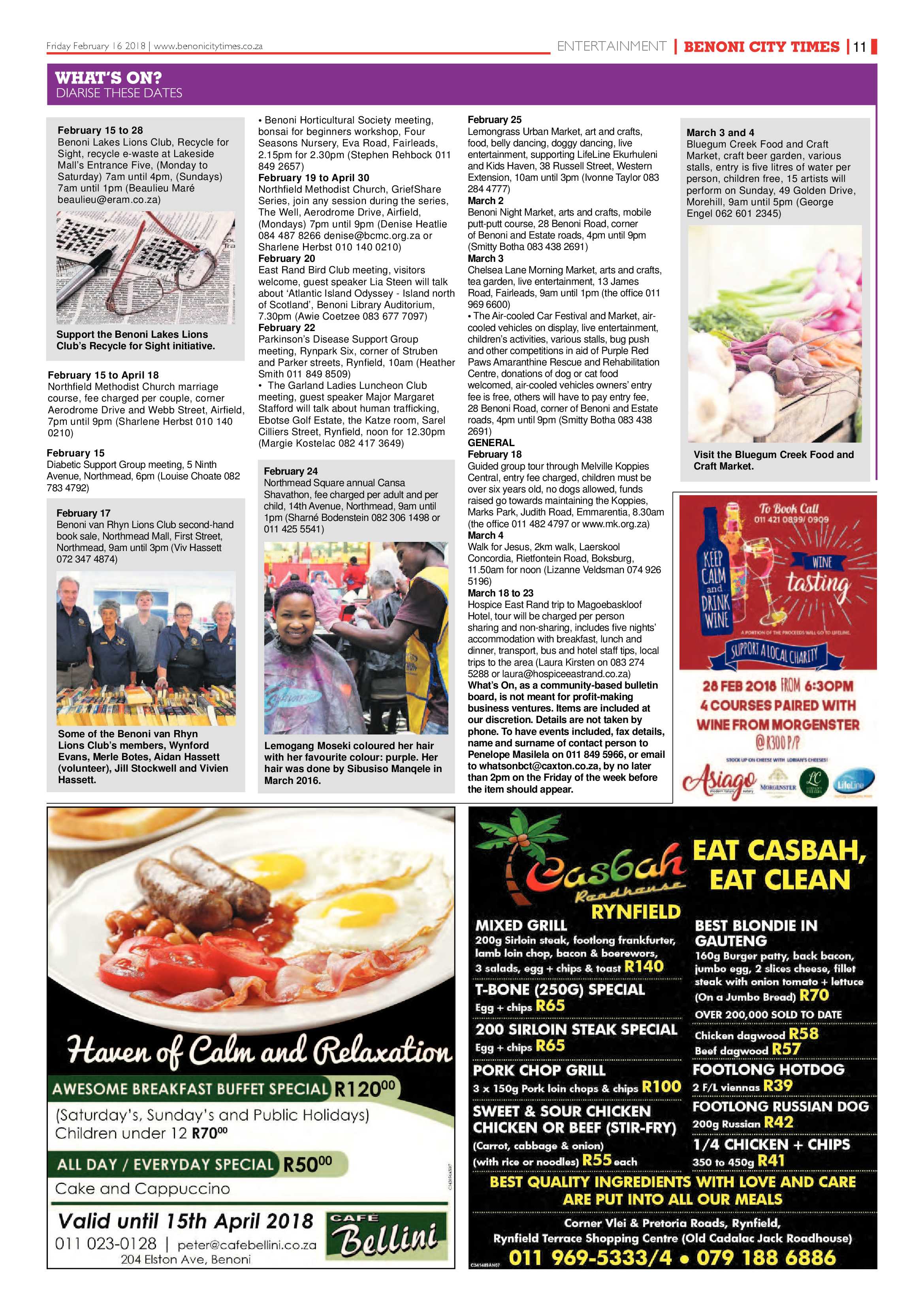 Benoni City Times 15 February 2018 page 11