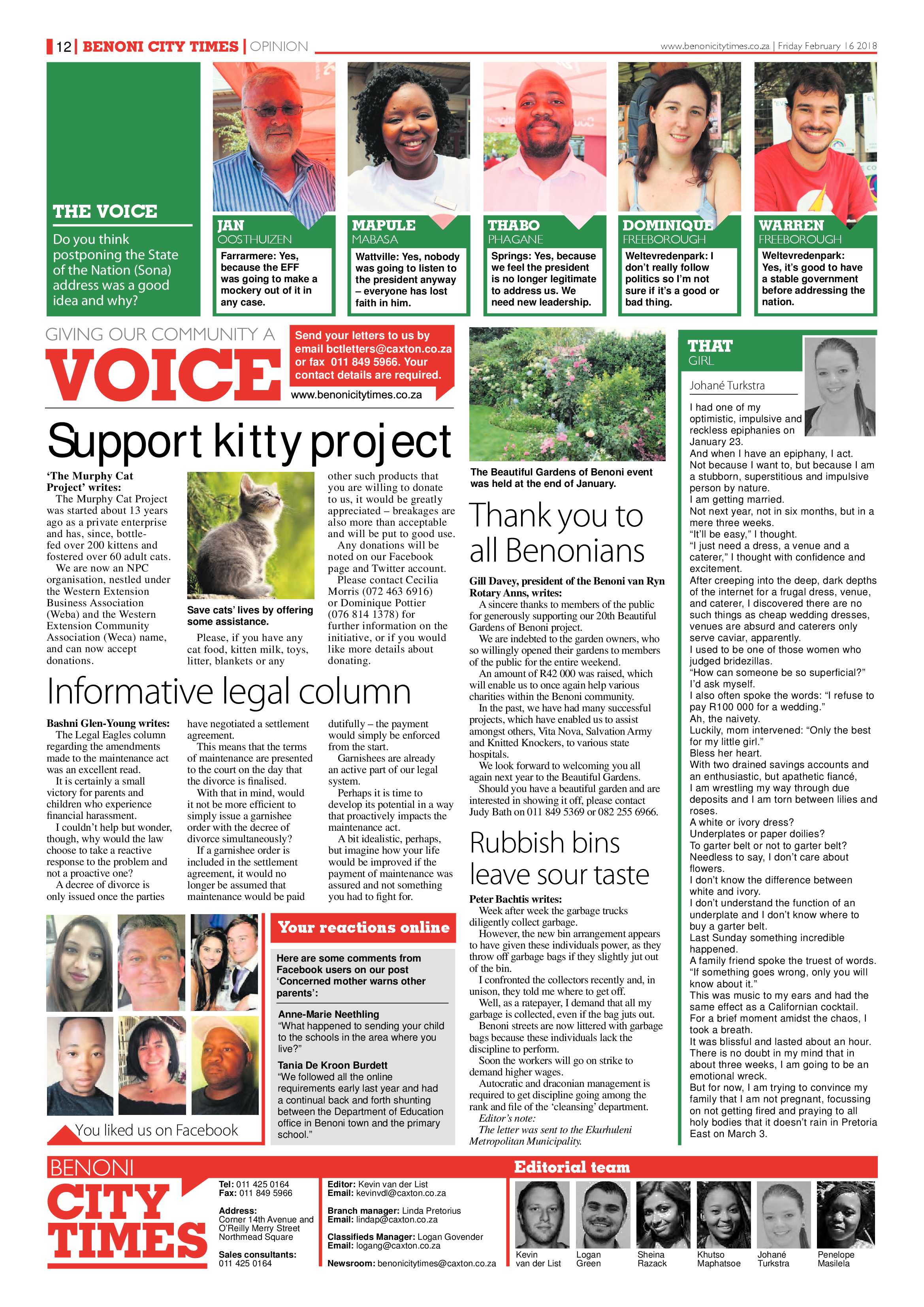 Benoni City Times 15 February 2018 page 12