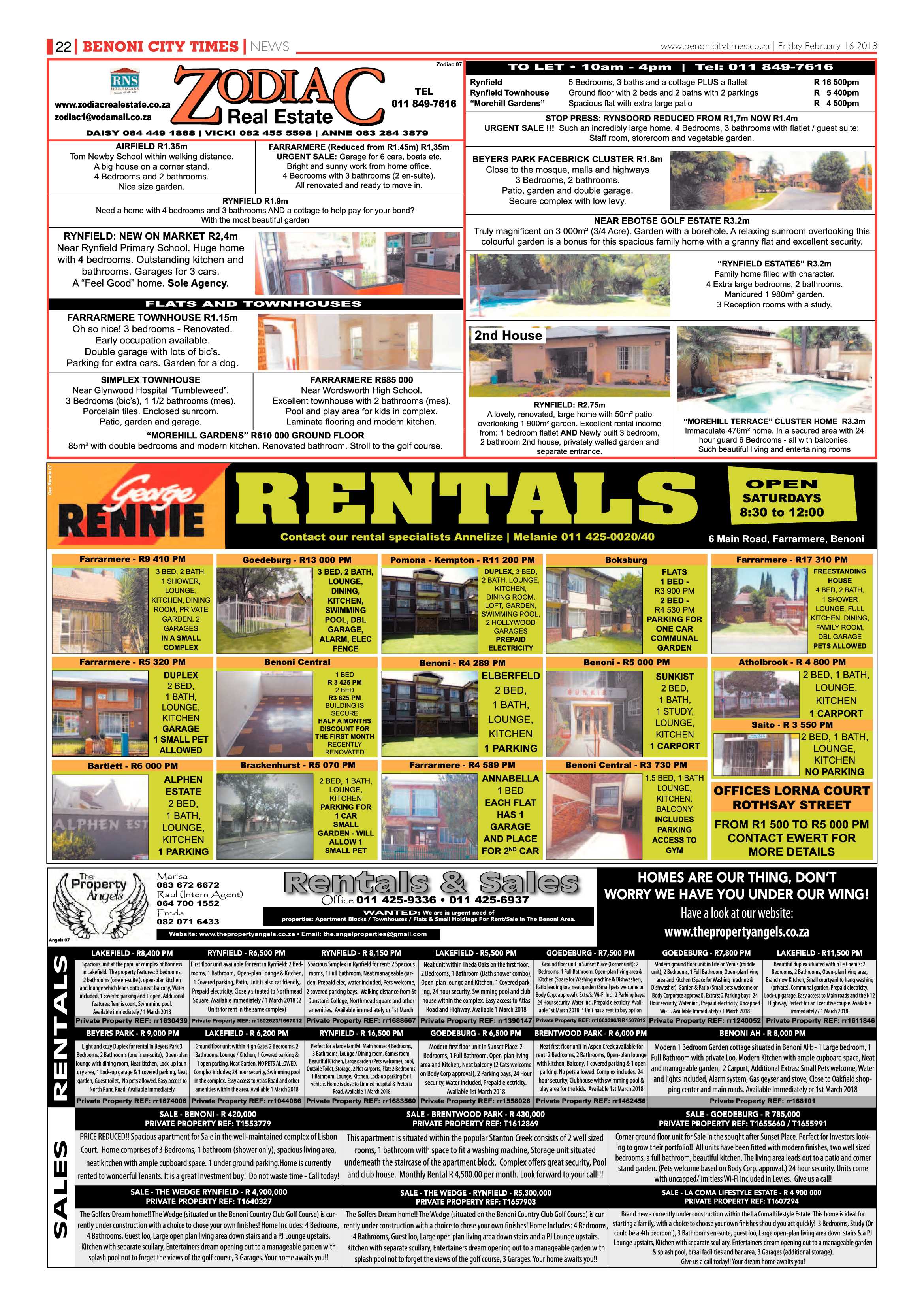 Benoni City Times 15 February 2018 page 22