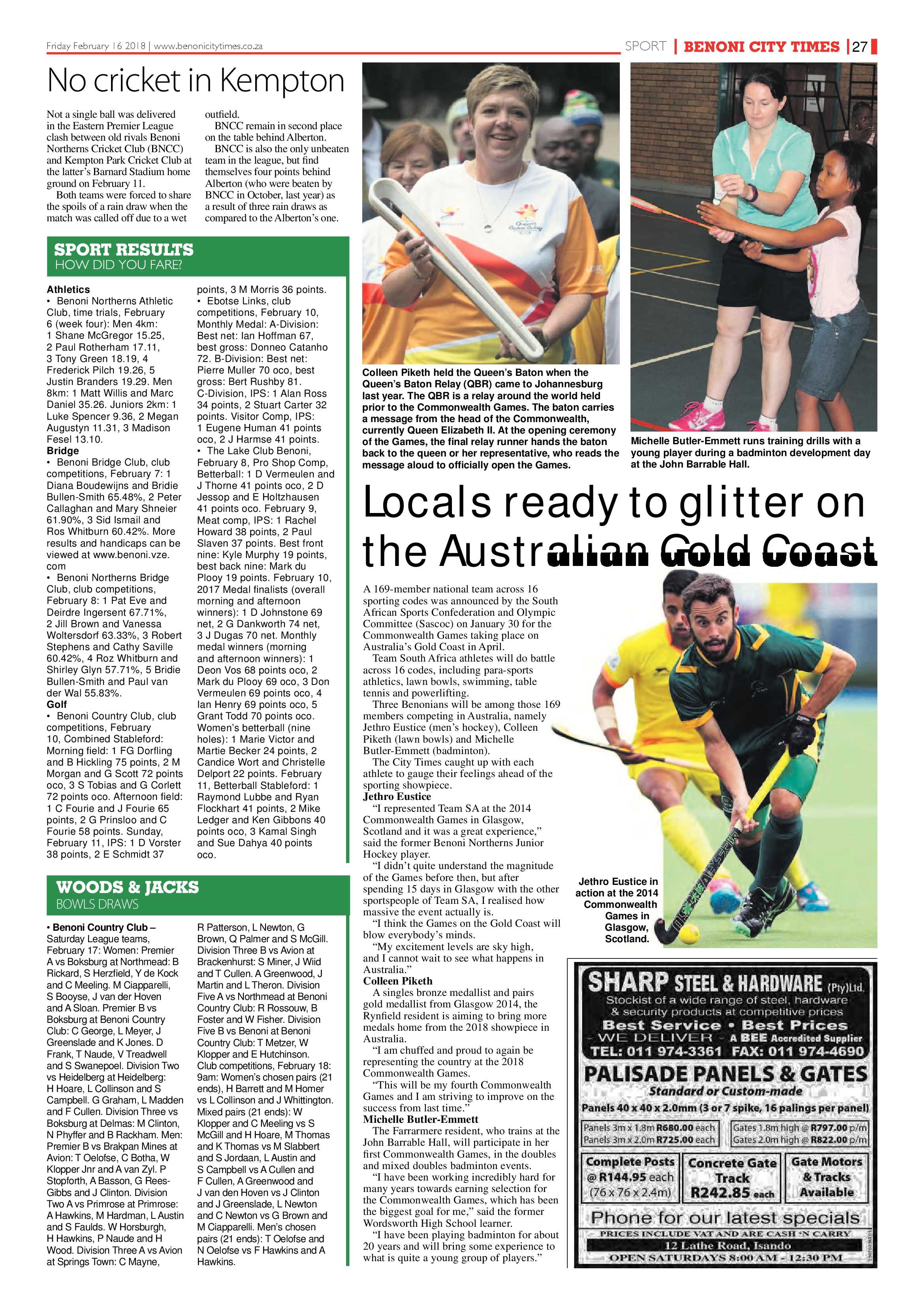 Benoni City Times 15 February 2018 page 27