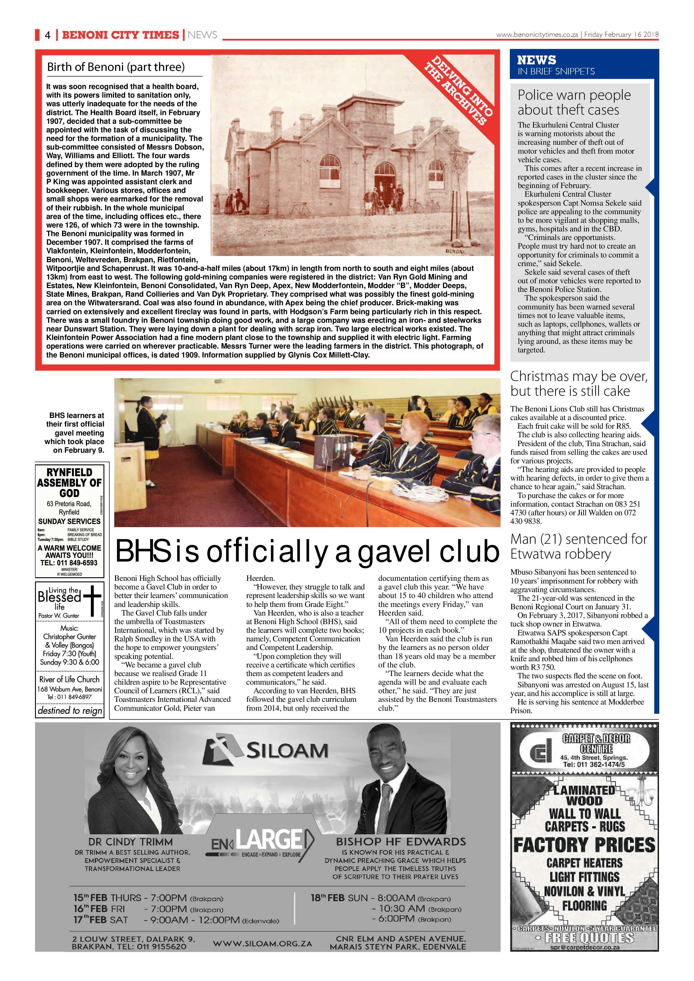 Benoni City Times 15 February 2018 page 4