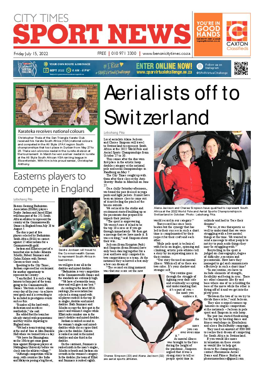 Benoni City Times 15 July 2022 page 12