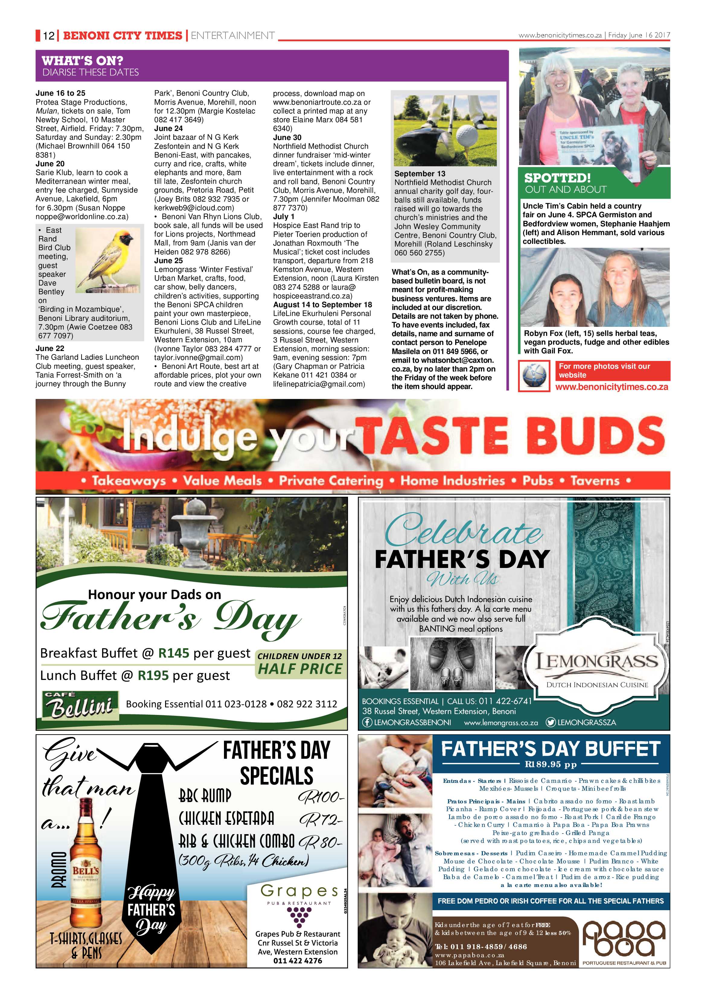 Benoni City Times 15 June 2017 page 12
