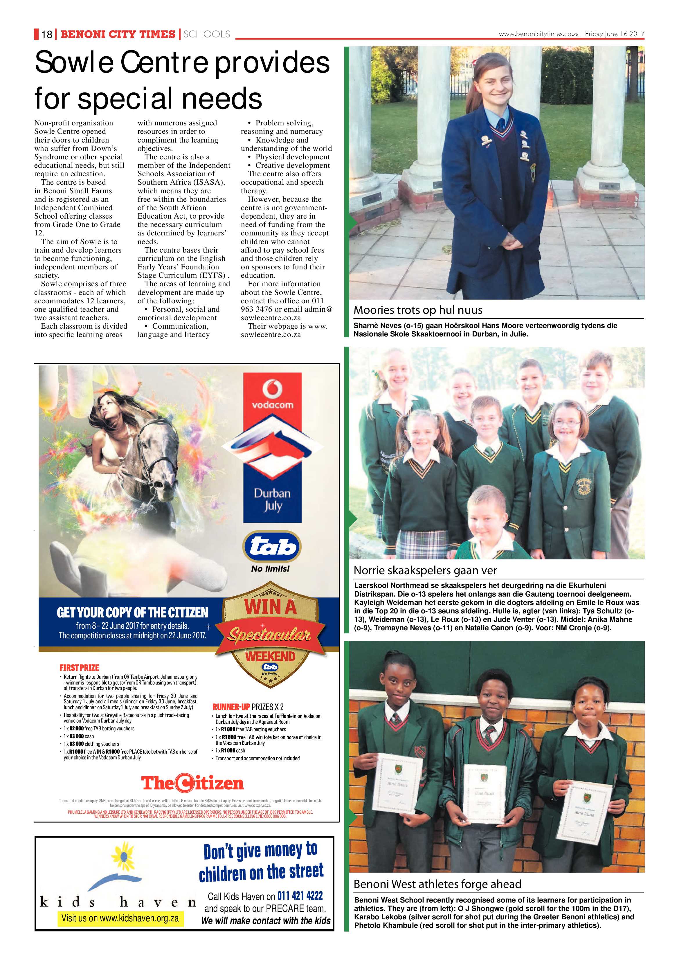 Benoni City Times 15 June 2017 page 18