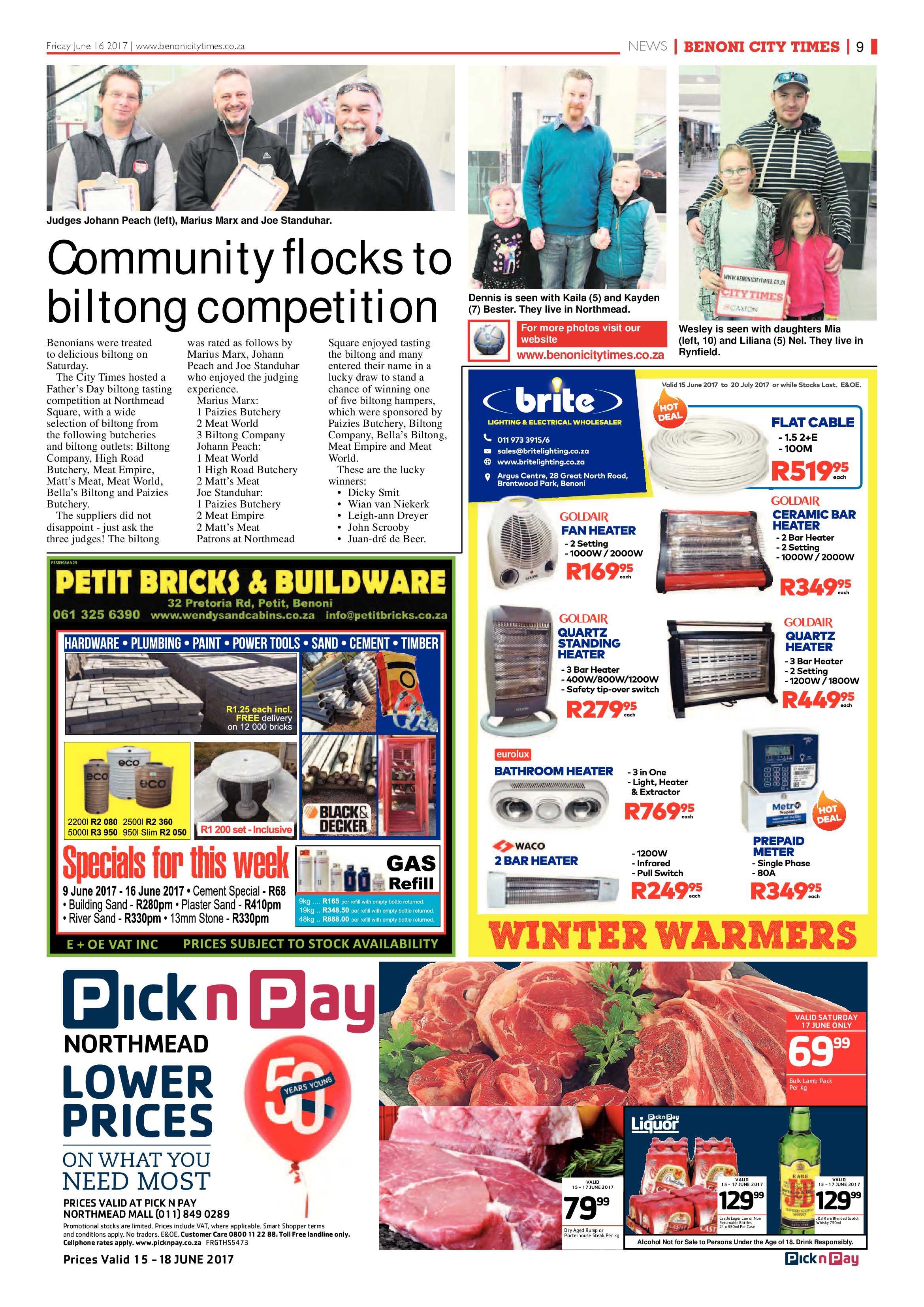 Benoni City Times 15 June 2017 page 9