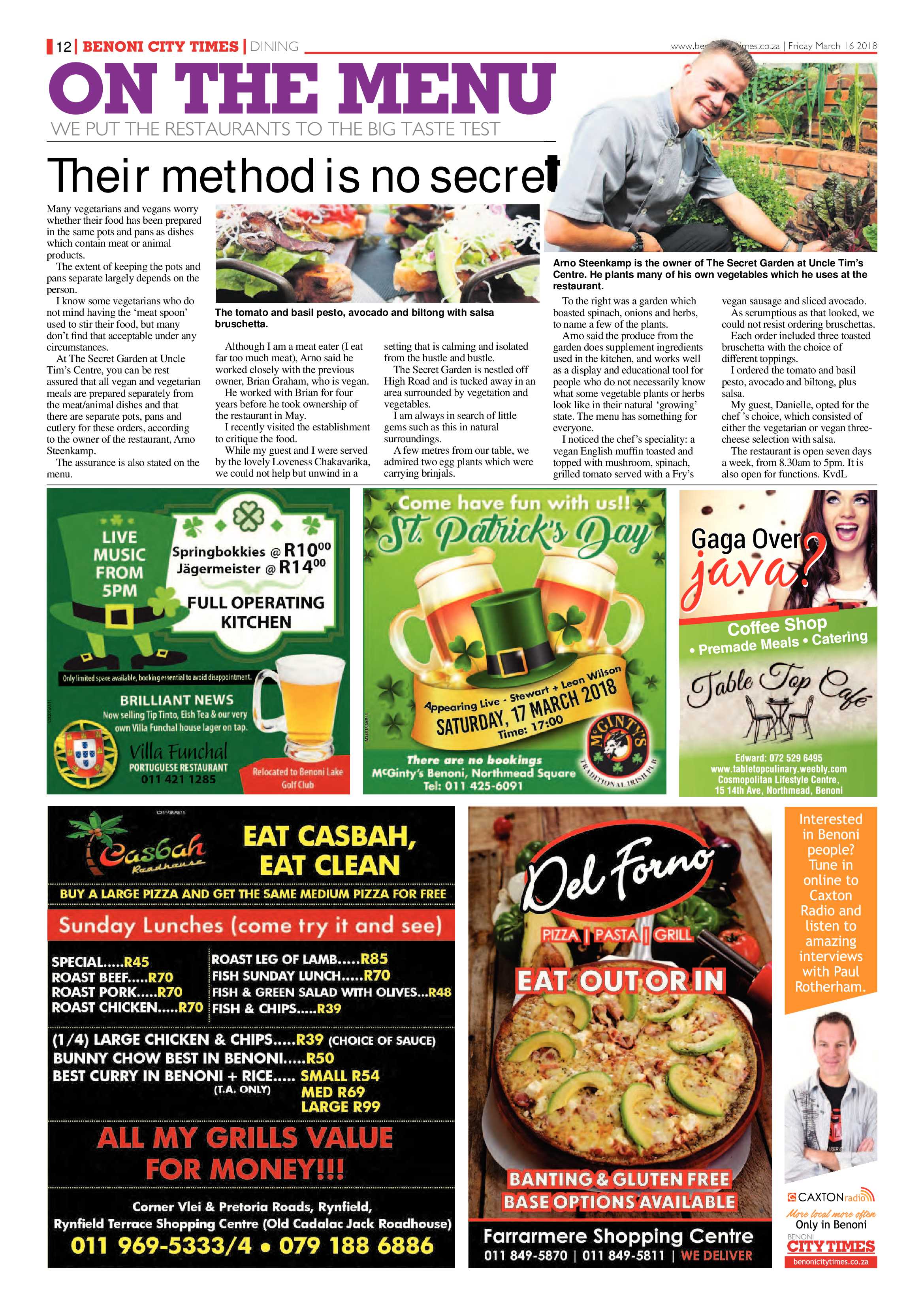 Benoni City Times 15 March 2018 page 12