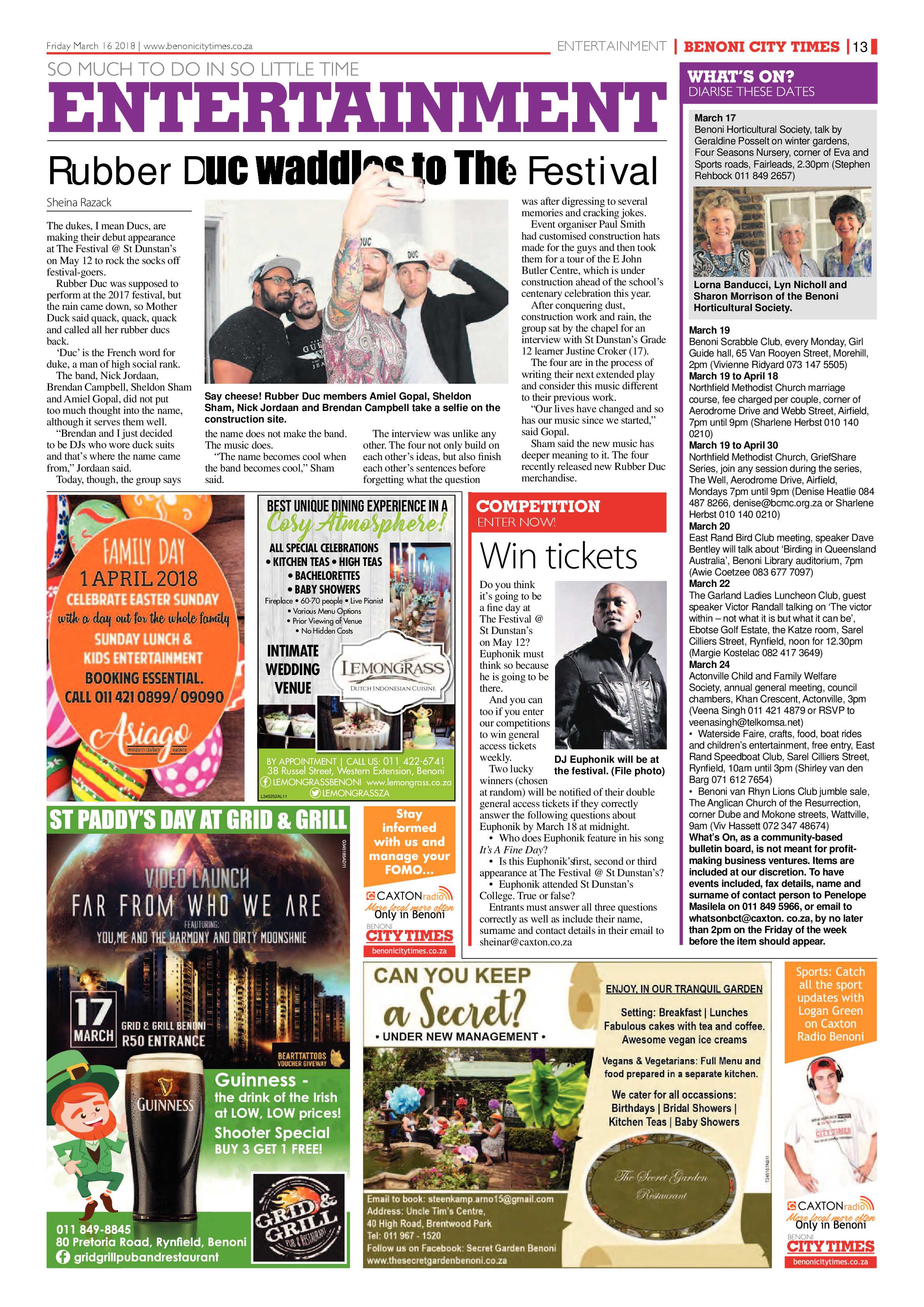 Benoni City Times 15 March 2018 page 13