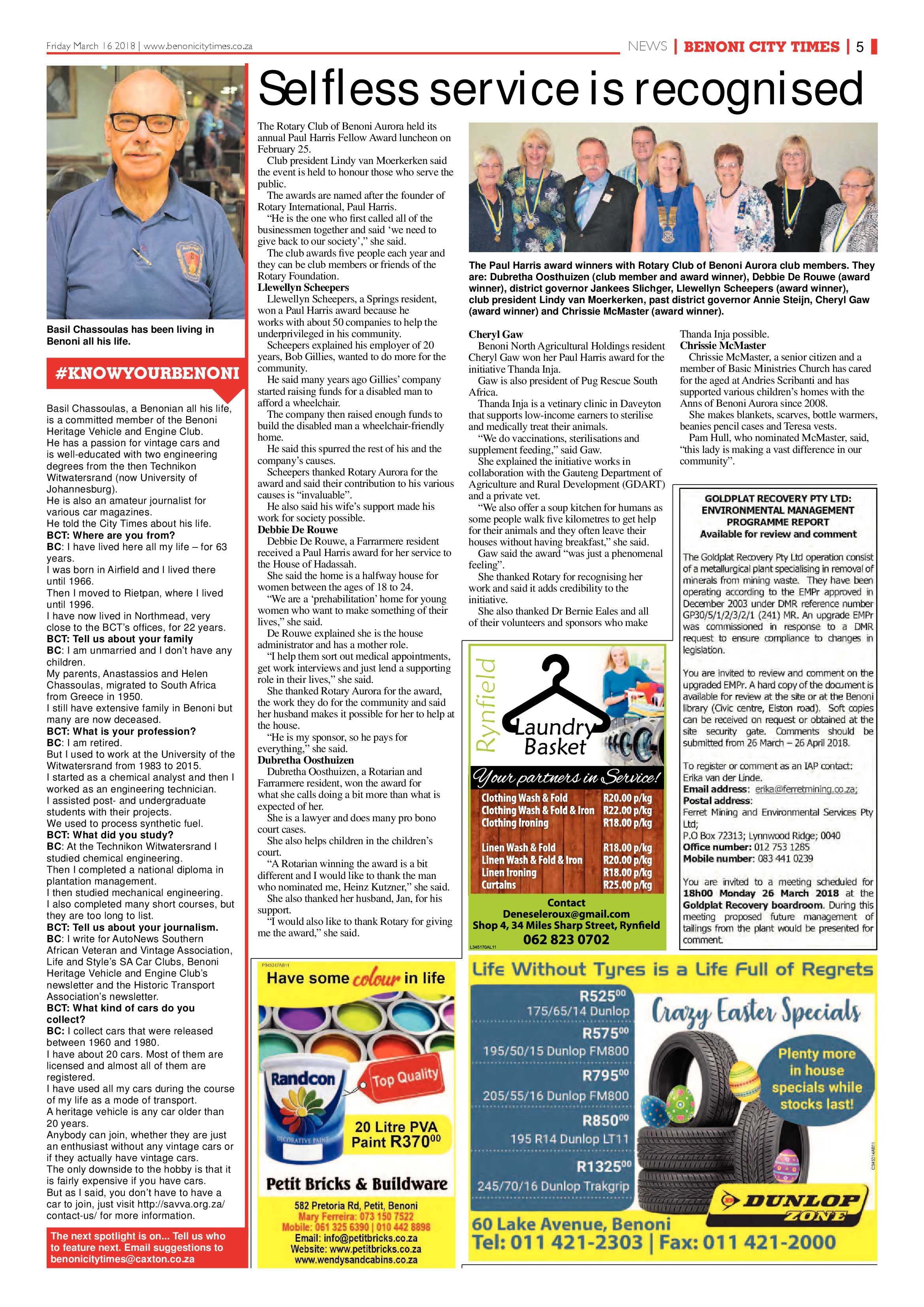 Benoni City Times 15 March 2018 page 5