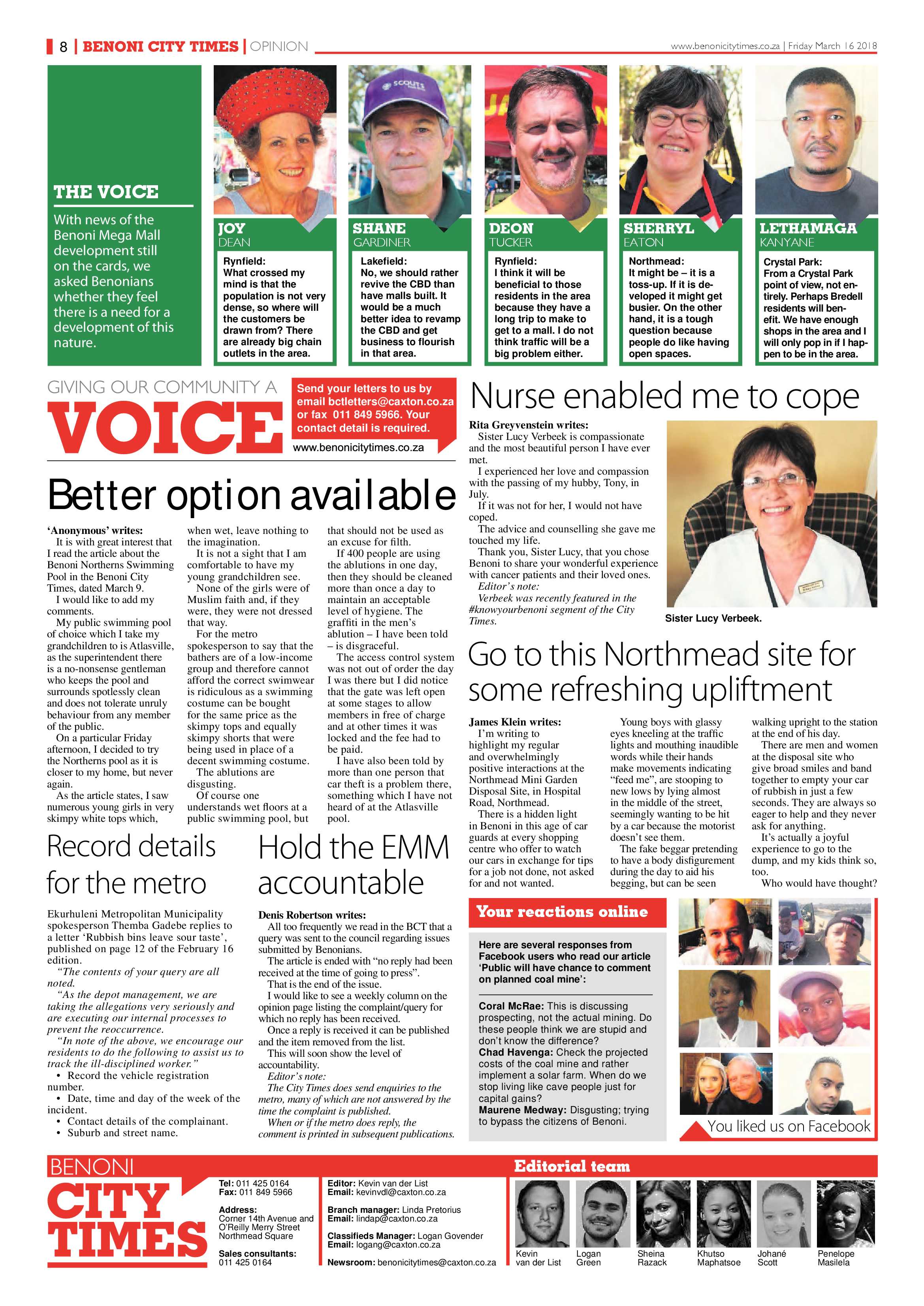 Benoni City Times 15 March 2018 page 8