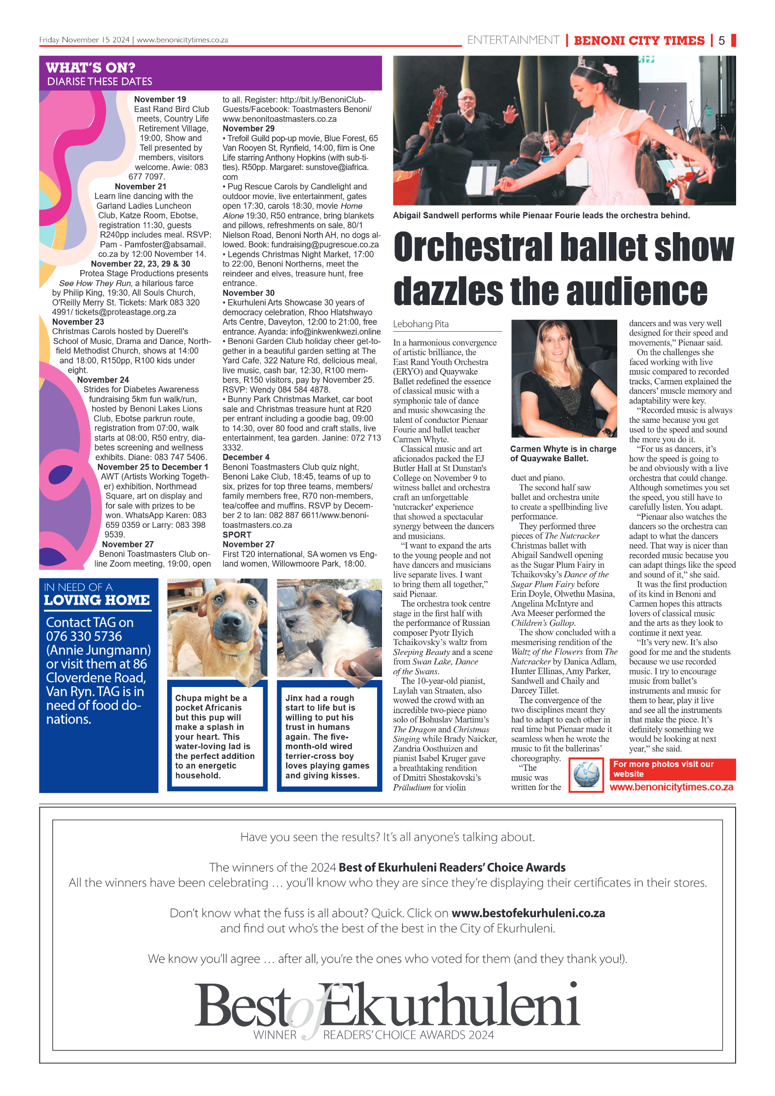 Benoni City Times 15 November 2024 page 5