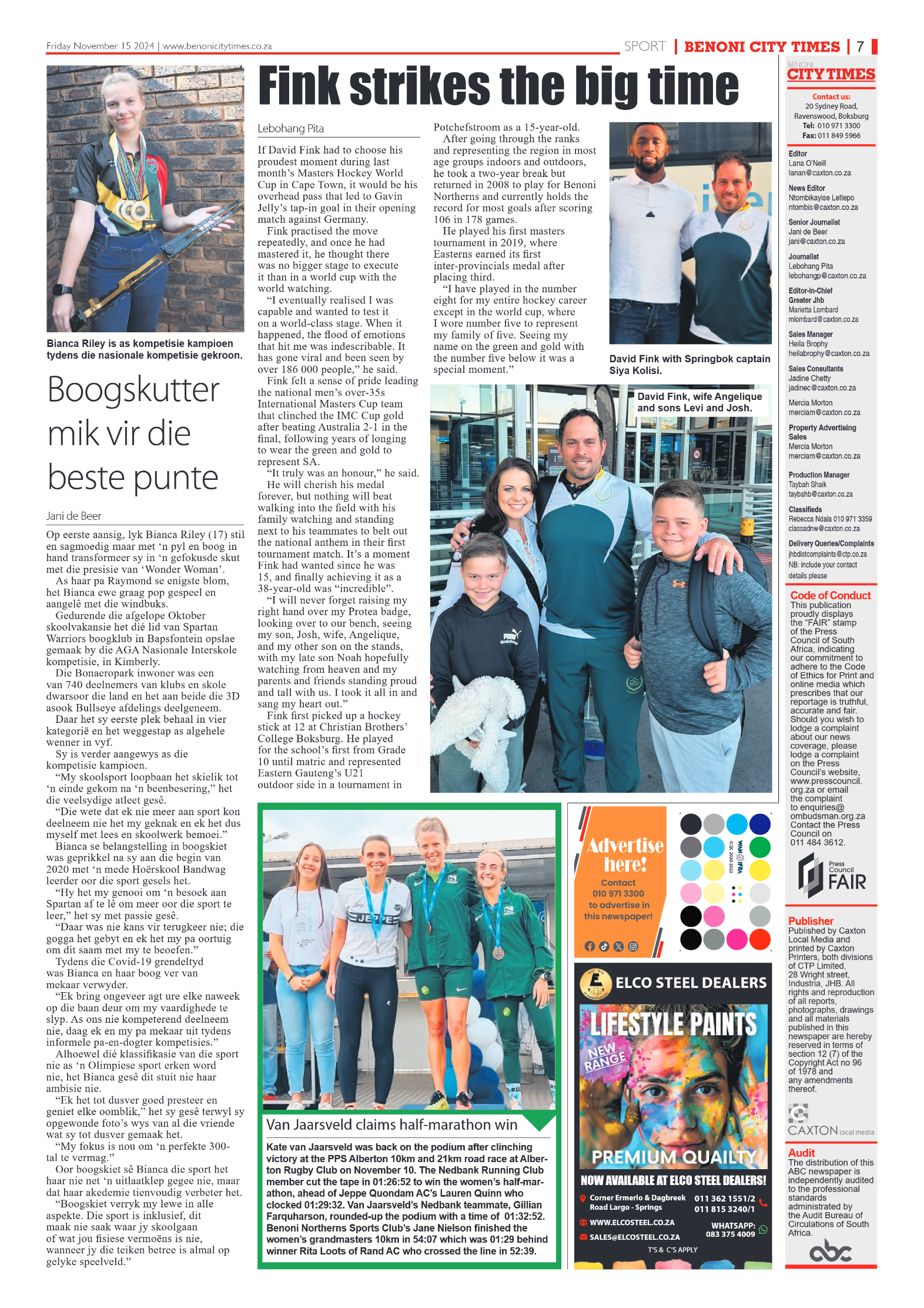 Benoni City Times 15 November 2024 page 7