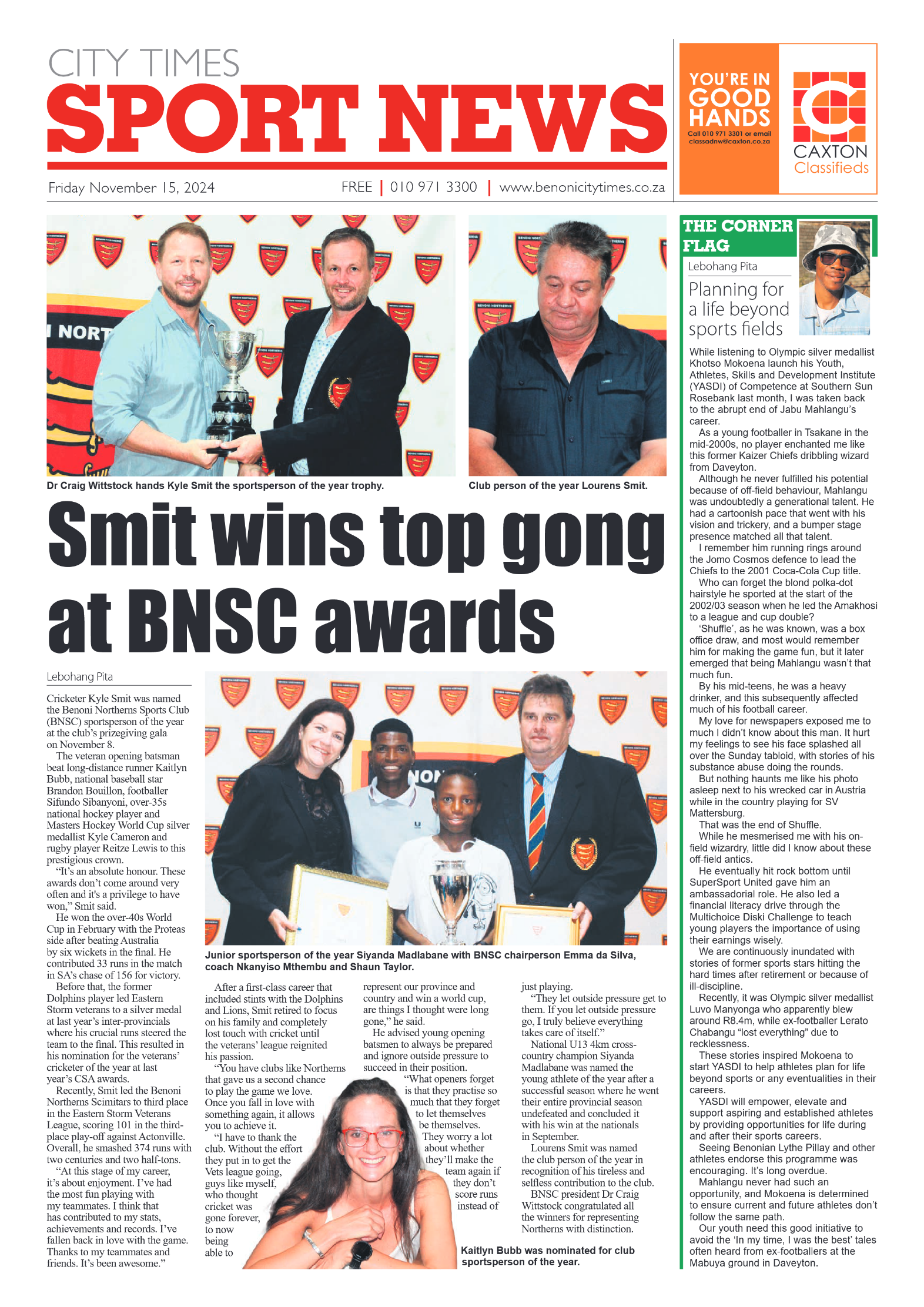 Benoni City Times 15 November 2024 page 8