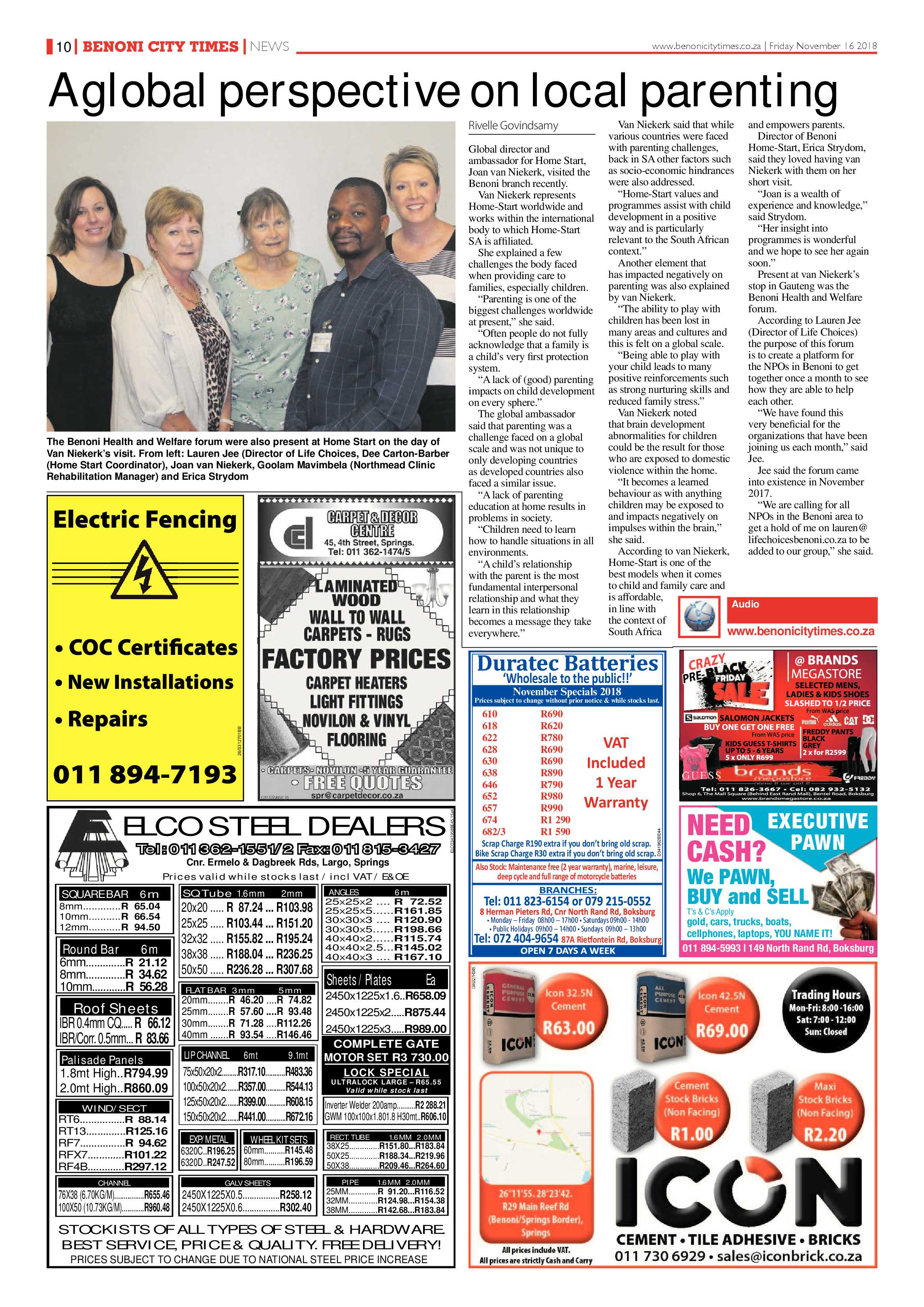 Benoni City Times 15 Novemeber 2018 page 10