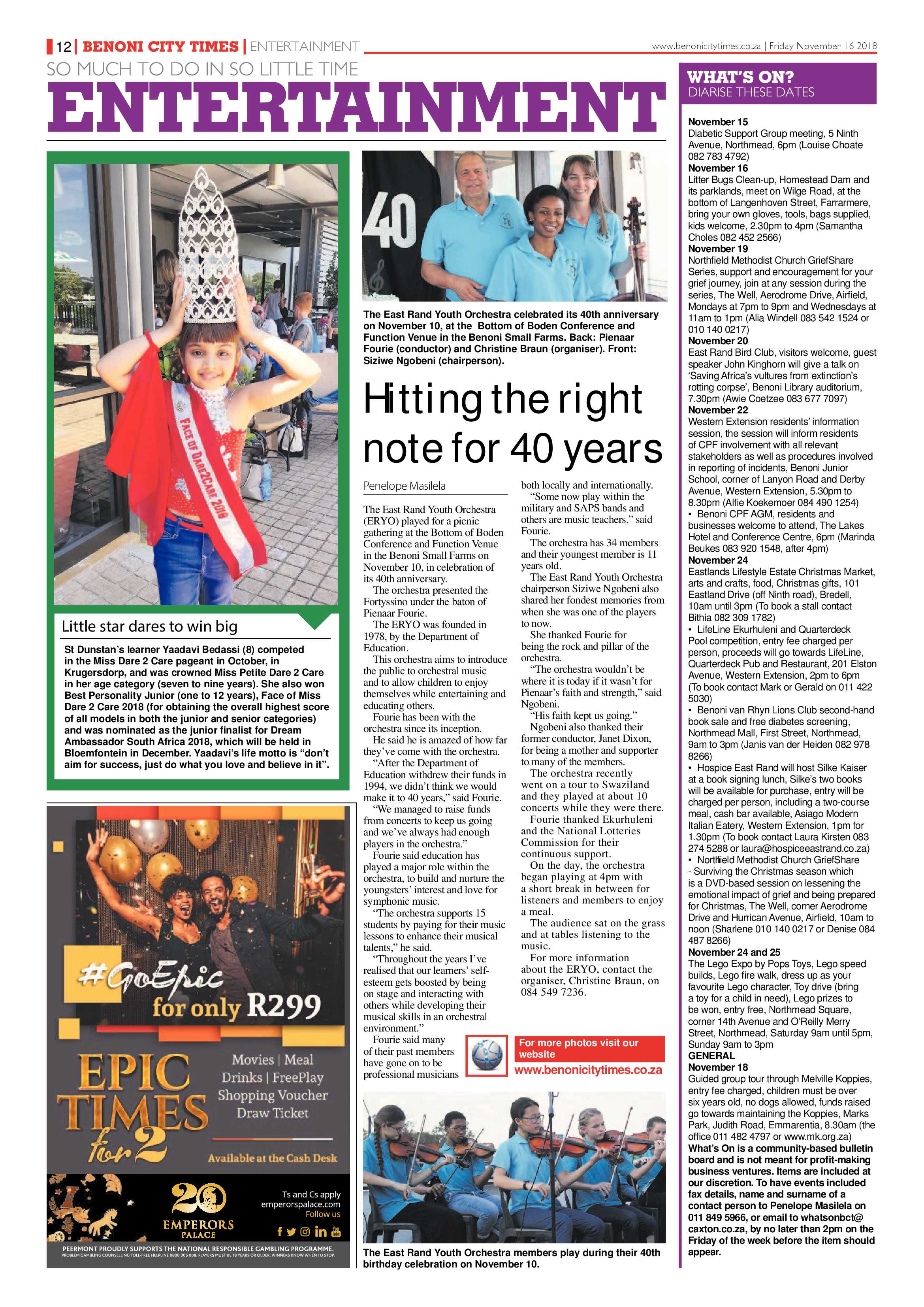 Benoni City Times 15 Novemeber 2018 page 12