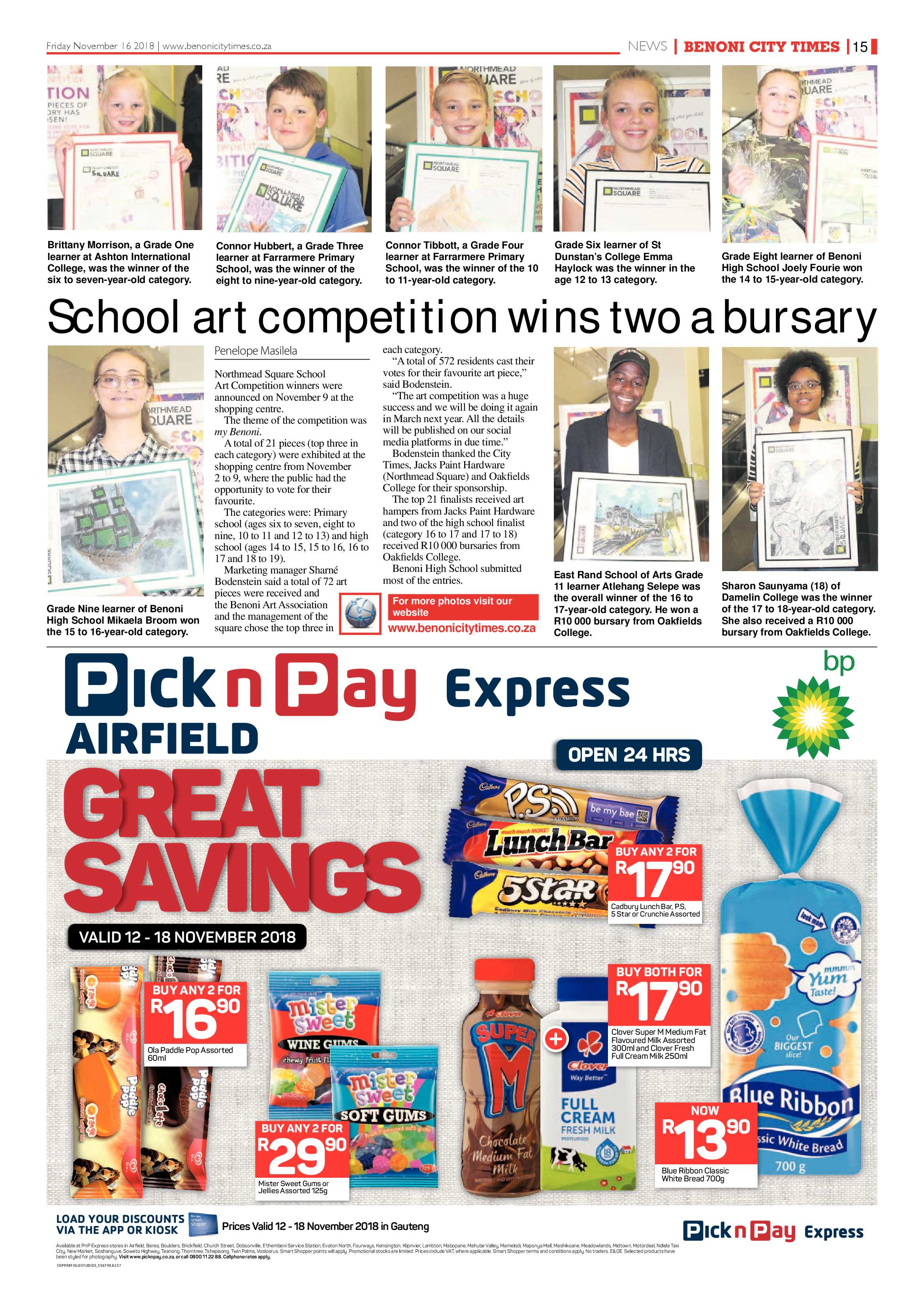 Benoni City Times 15 Novemeber 2018 page 15