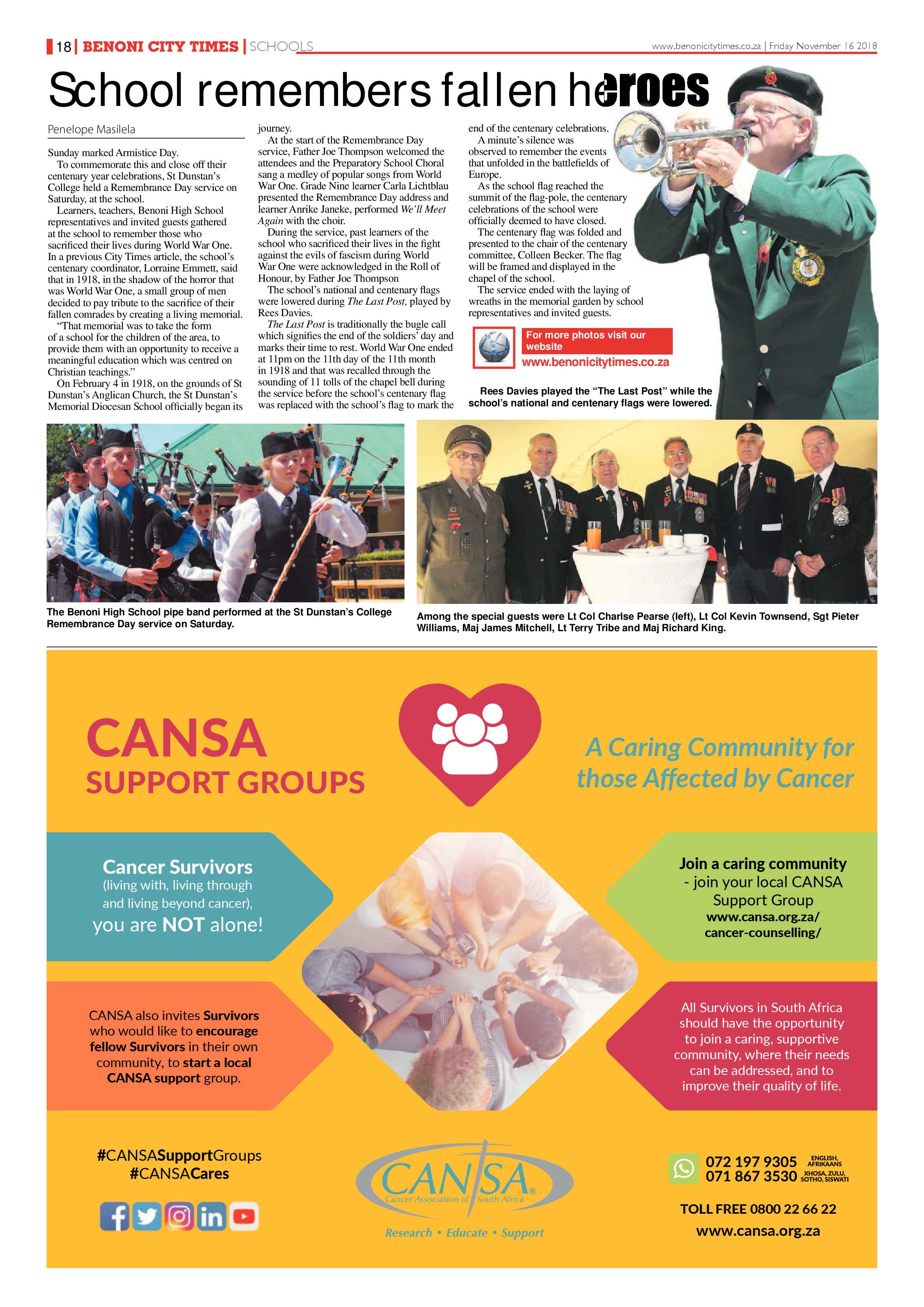 Benoni City Times 15 Novemeber 2018 page 18
