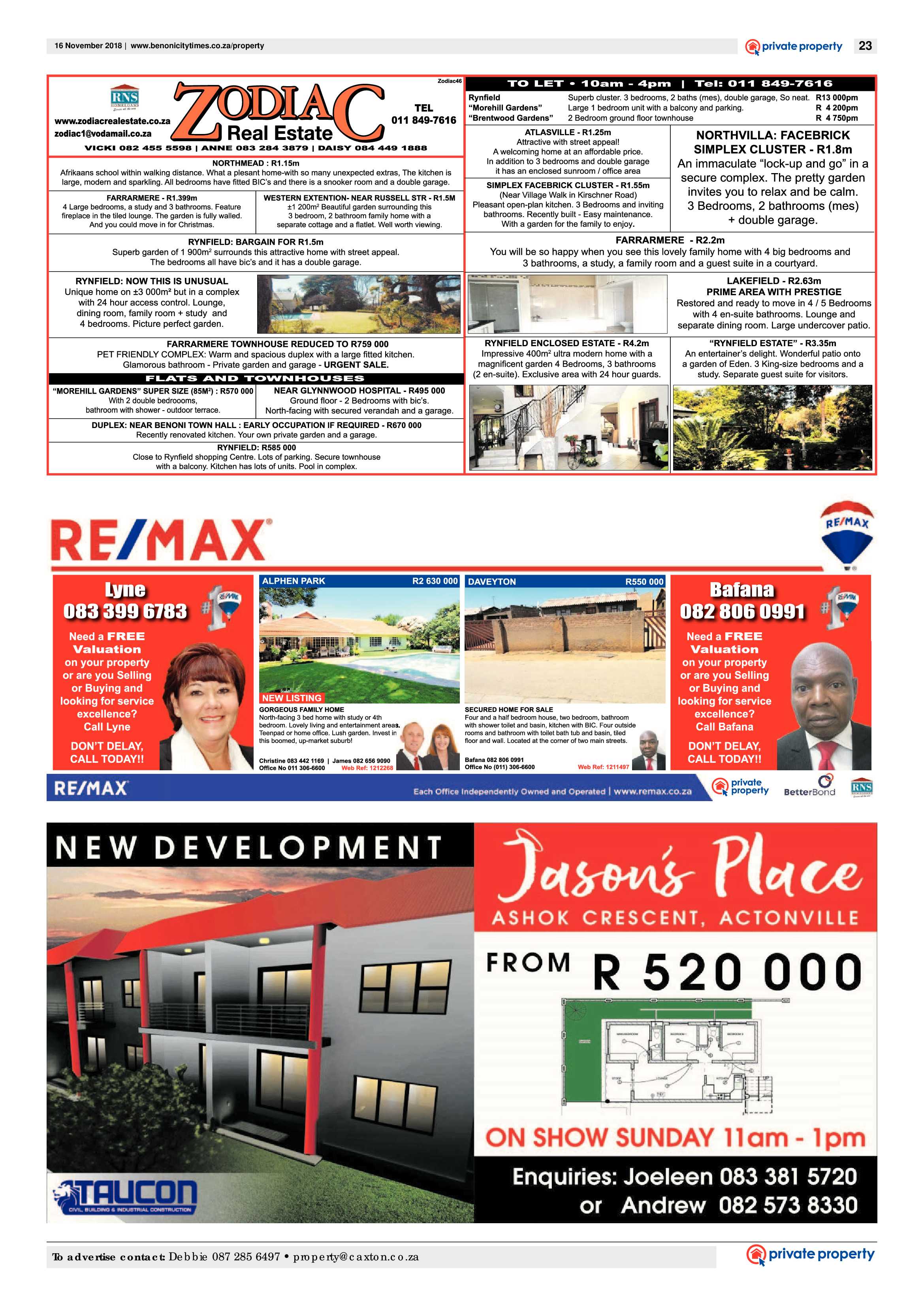 Benoni City Times 15 Novemeber 2018 page 23