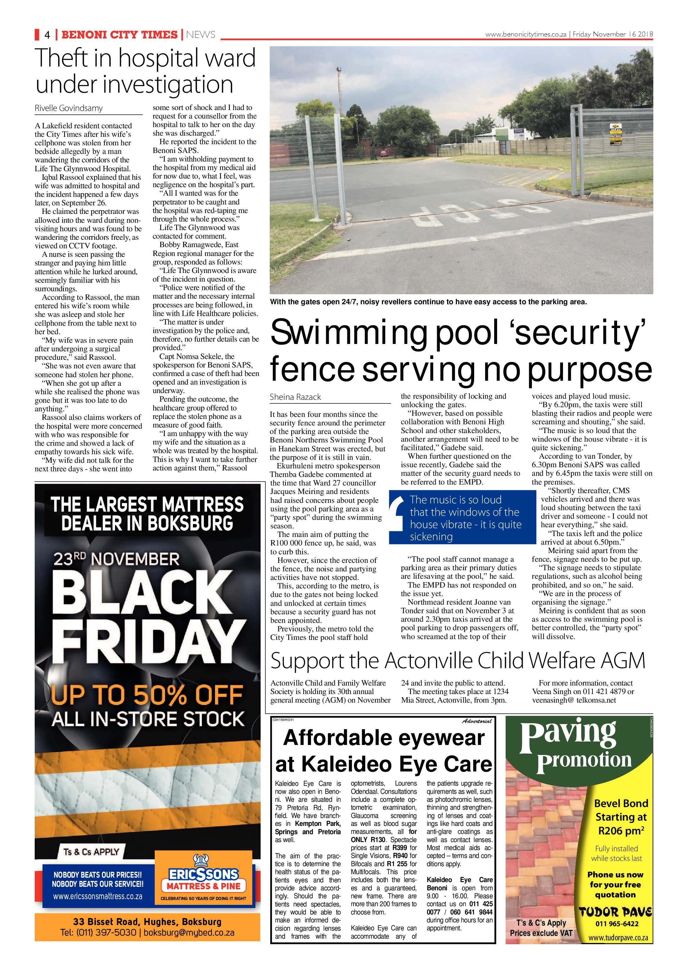 Benoni City Times 15 Novemeber 2018 page 4