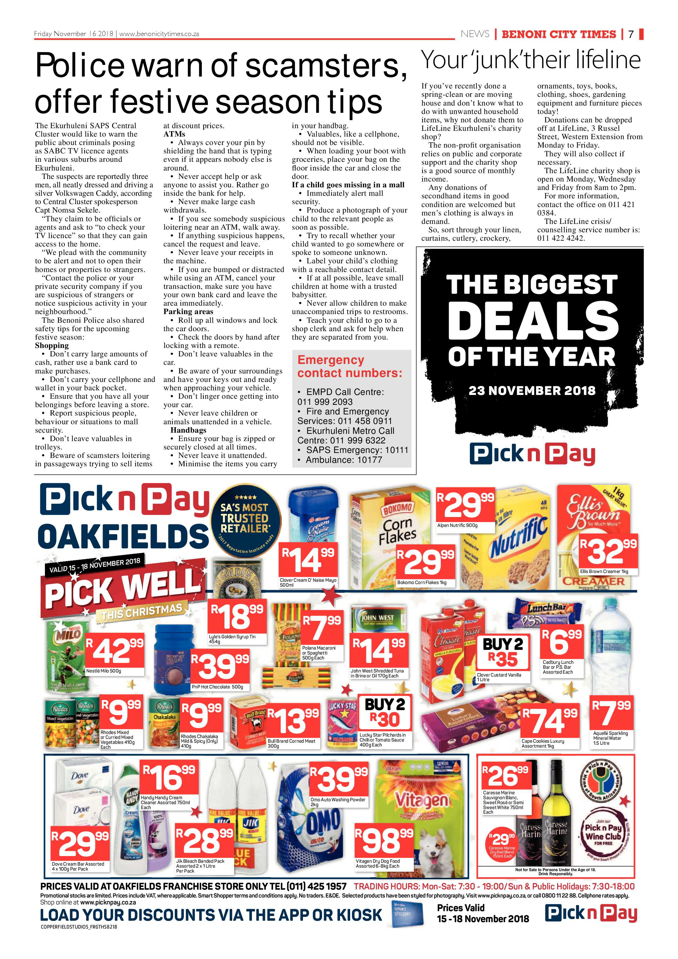 Benoni City Times 15 Novemeber 2018 page 7