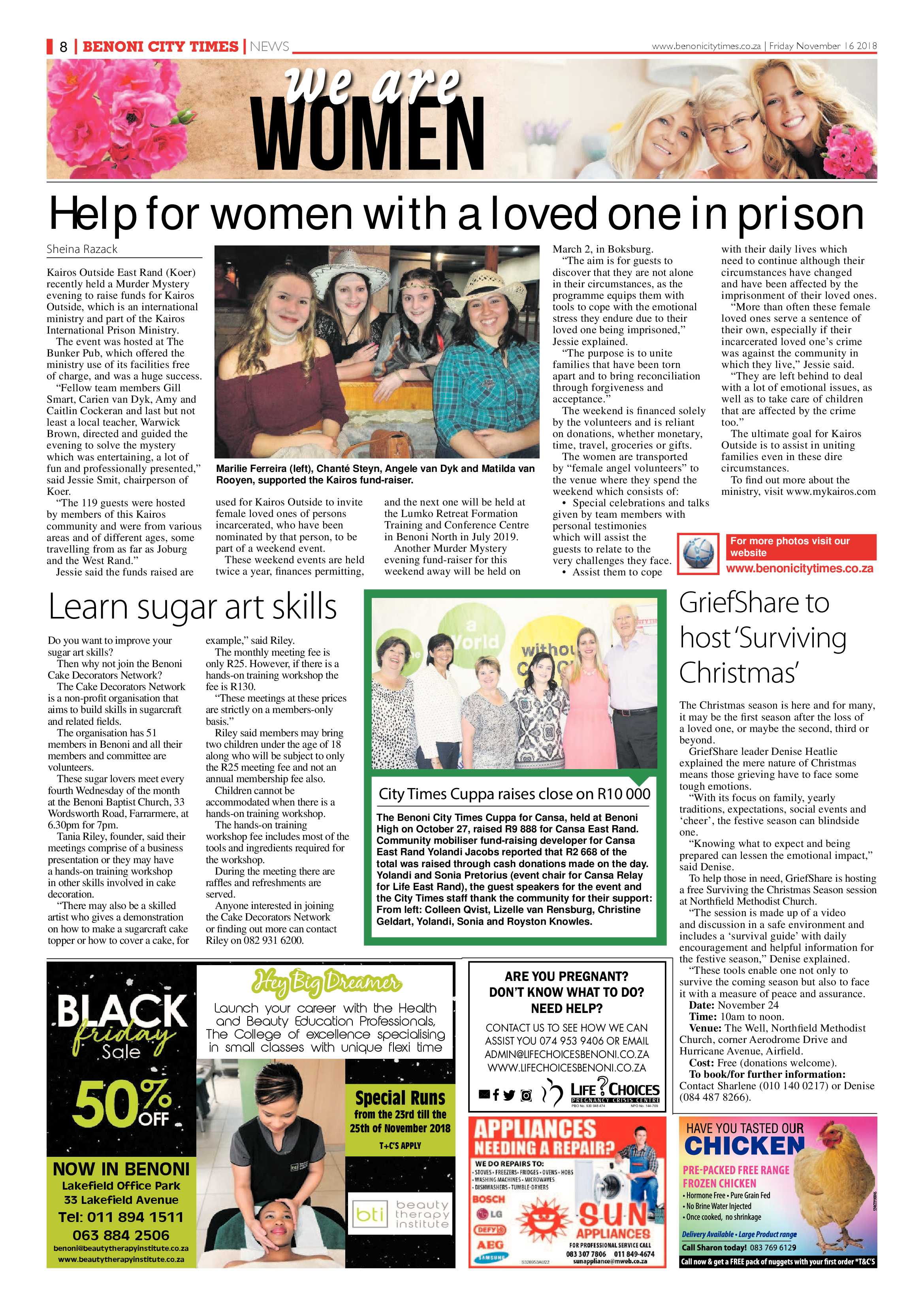 Benoni City Times 15 Novemeber 2018 page 8