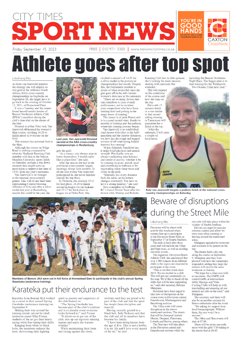 Benoni City Times 15 September 2023 page 12