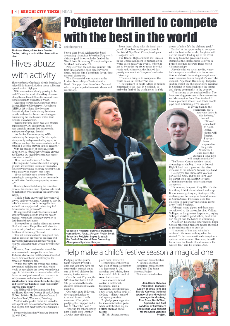Benoni City Times 15 September 2023 page 4