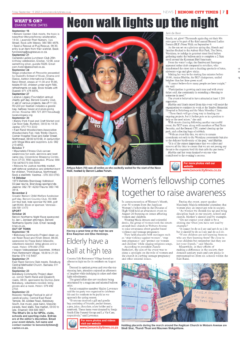Benoni City Times 15 September 2023 page 7