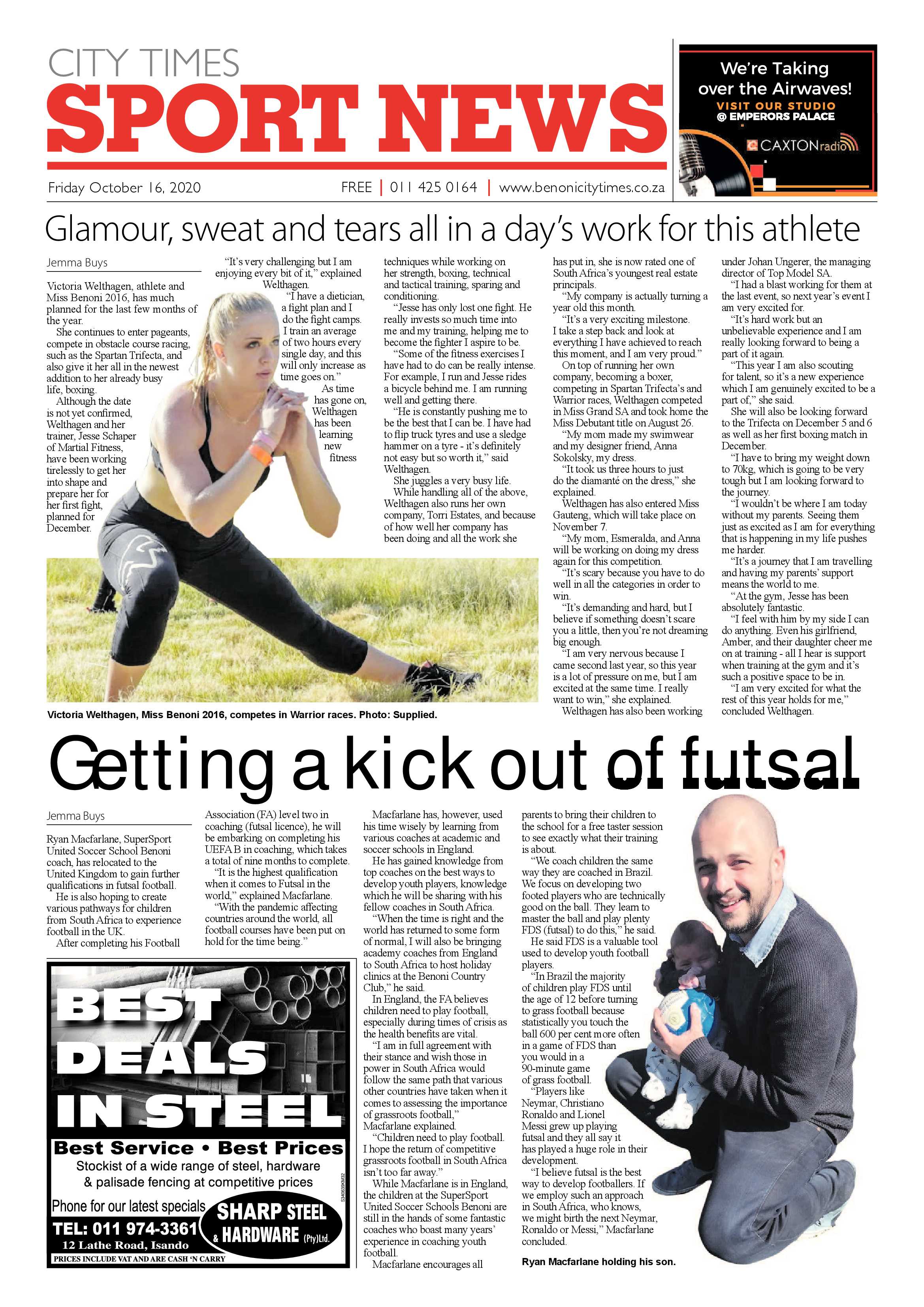 Benoni City Times 15  October 2020 page 16