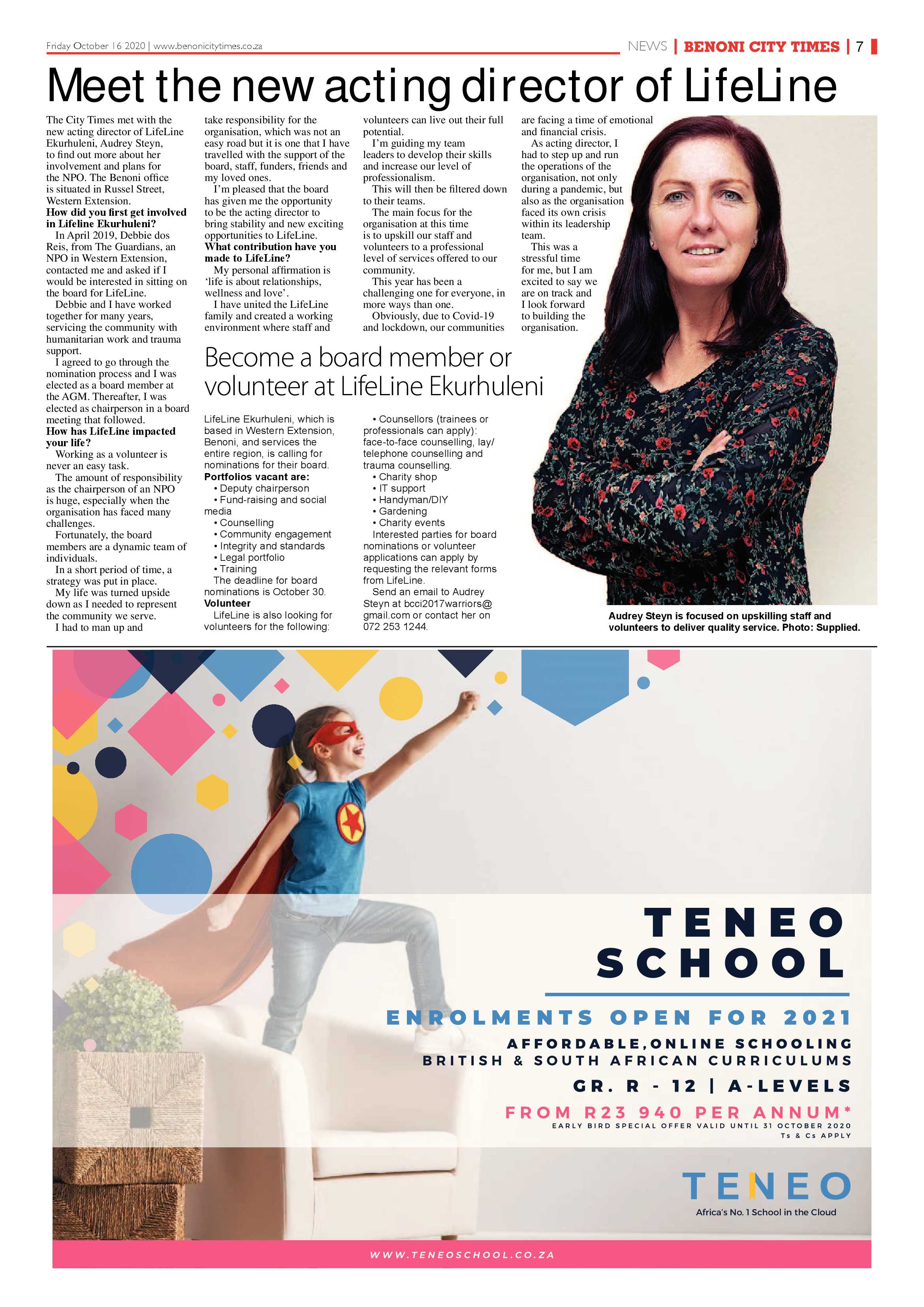 Benoni City Times 15  October 2020 page 7