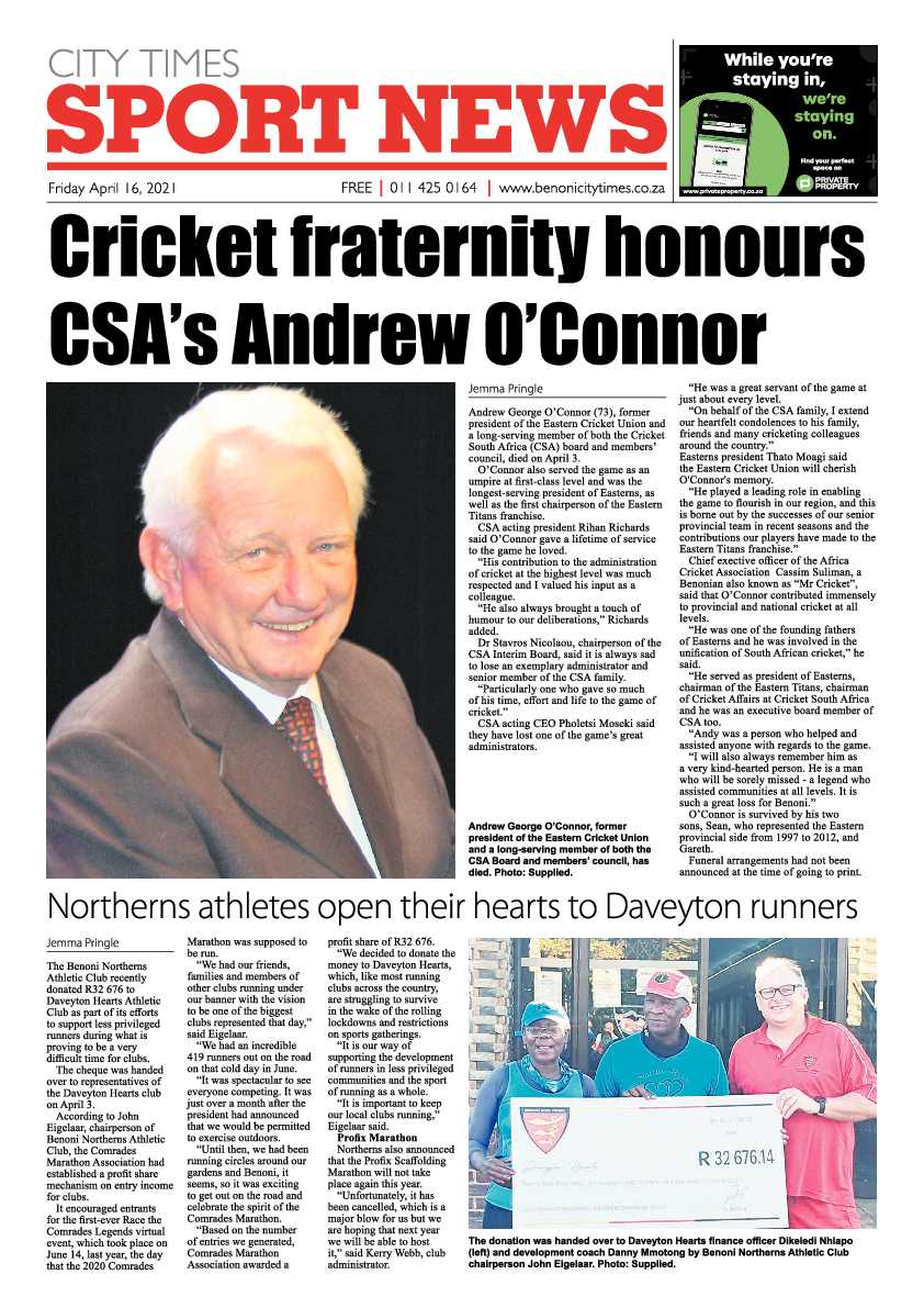Benoni City Times 16 April 2021 page 16