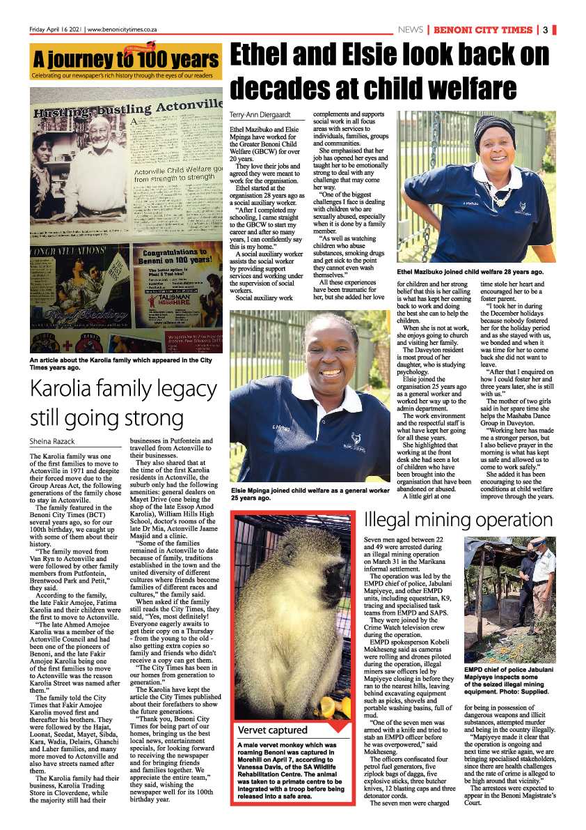 Benoni City Times 16 April 2021 page 3
