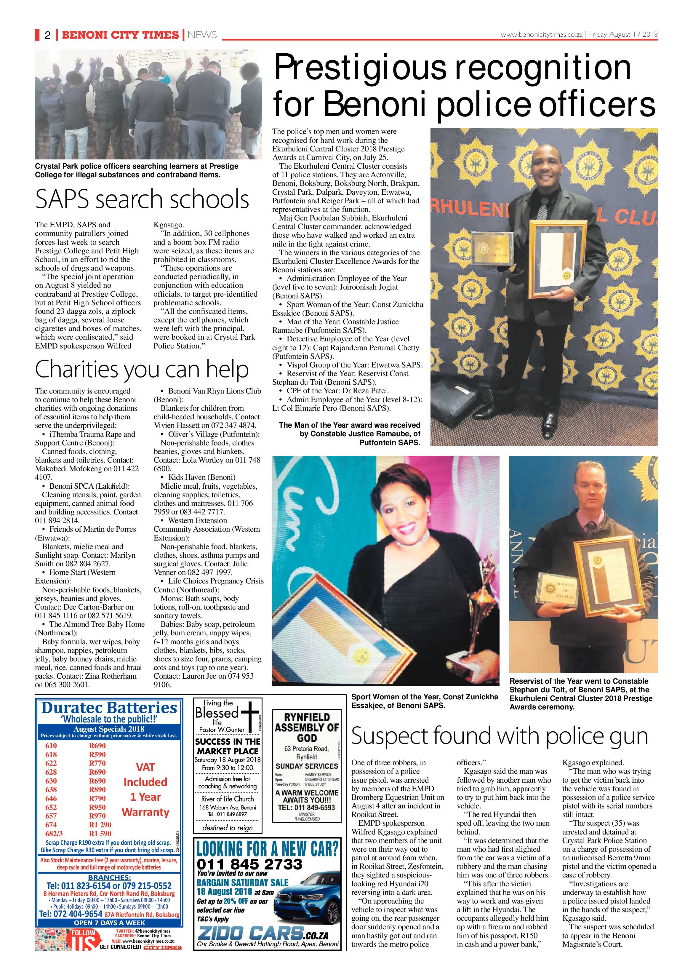 Benoni City Times 16 August 2018 page 2